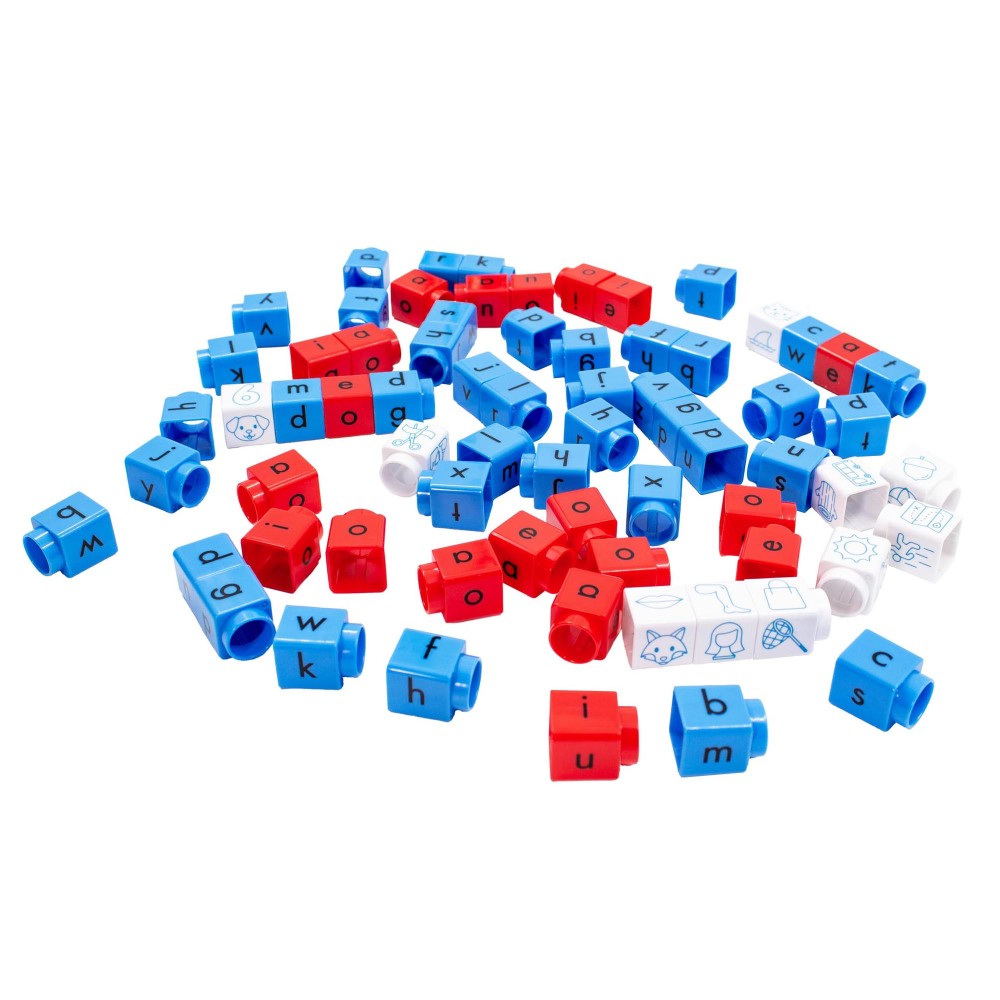 Junior Learning Rainbow Phonics CVC Blox Set - 70 Color-Coded Blocks - Image 2