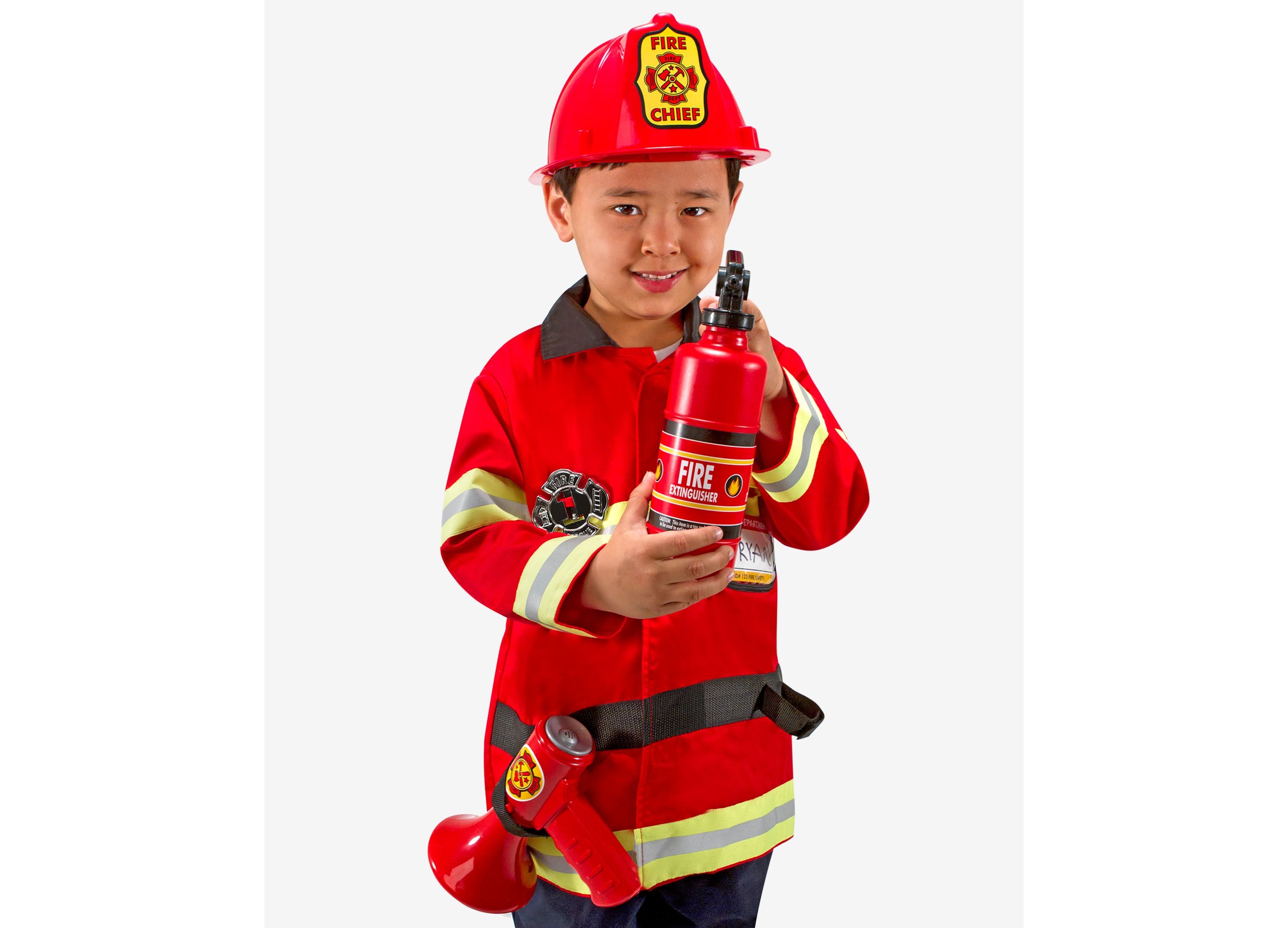 Alternative view of Ultimate Fire Chief Role Play Costume Set - Bright Red