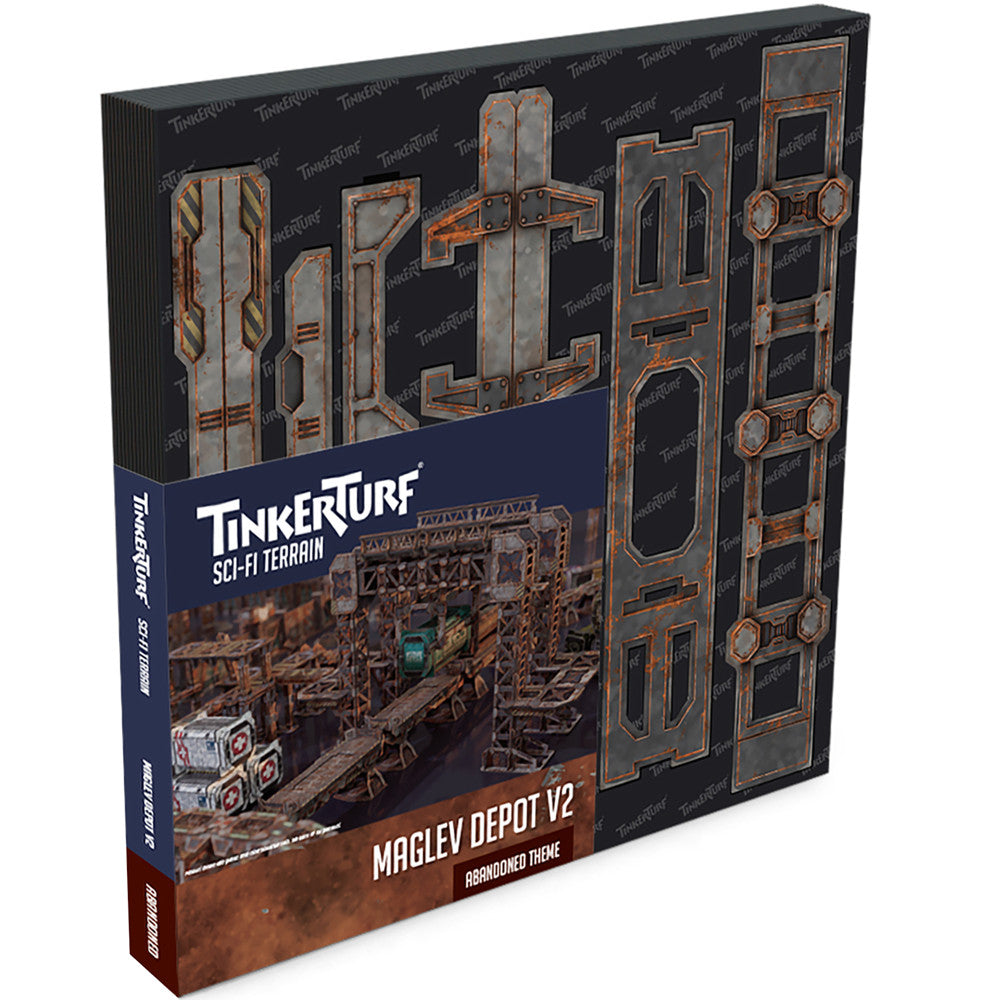 TinkerTurf Sci-Fi Terrain: MagLev Depot v2 - Abandoned Theme