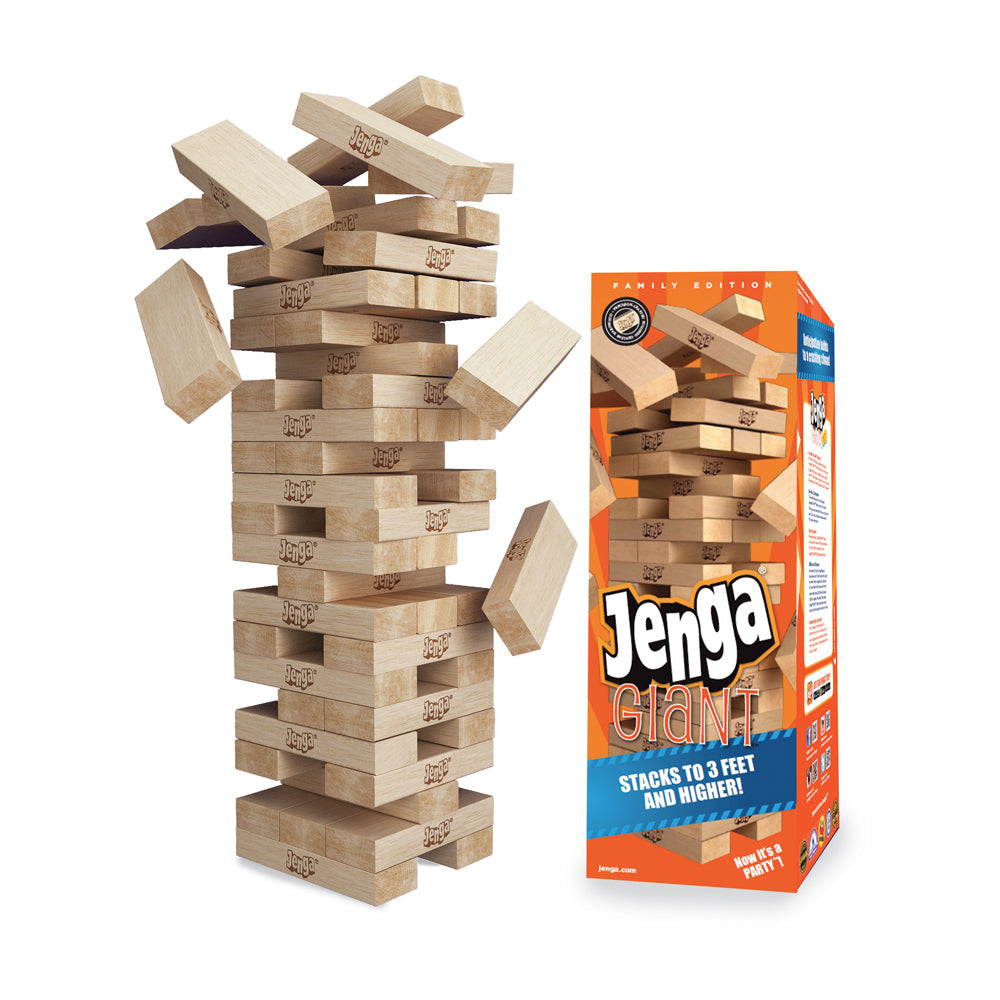 Jenga Giant Family Edition - Polished Hardwood Block Game - Image 2