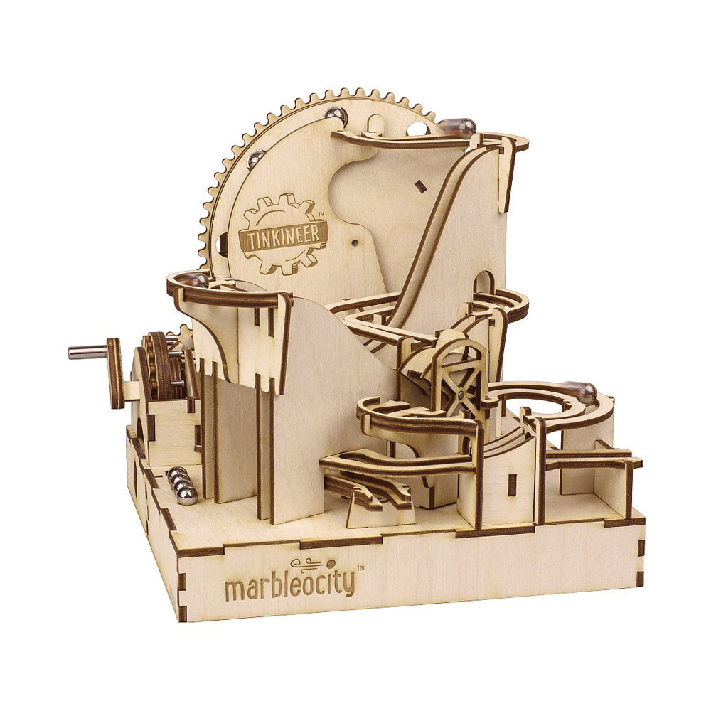 Alternative view of PlayMonster Marbleocity Dragon Coaster Maker Kit - Wooden Model Roller Coaster