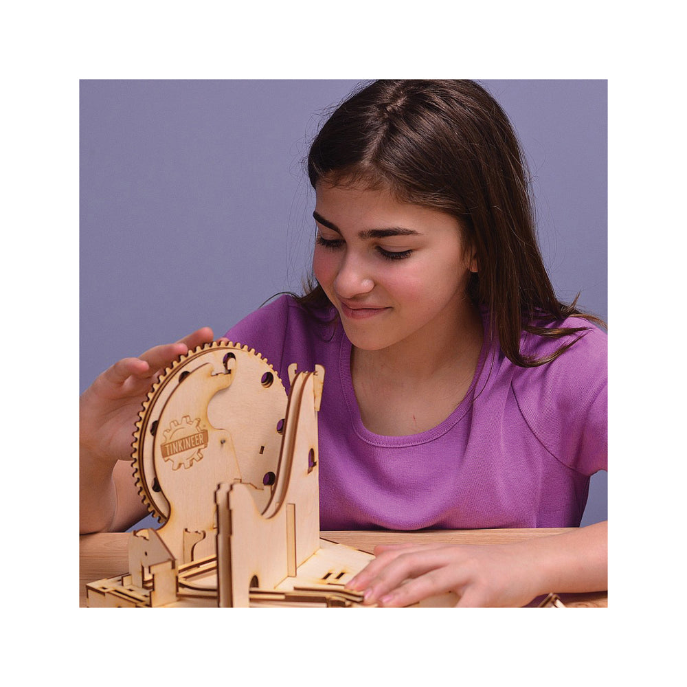 PlayMonster Marbleocity Dragon Coaster Maker Kit - Wooden Model Roller Coaster - Image 3