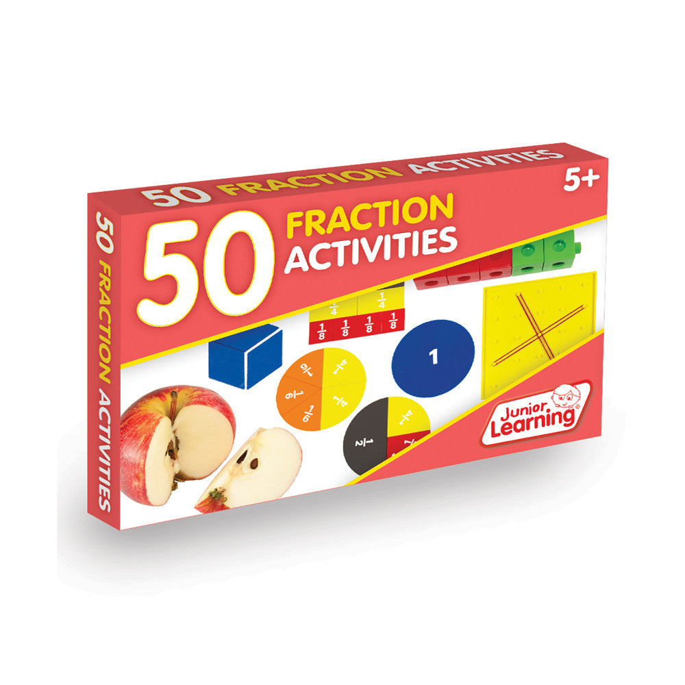 Junior Learning Fraction Explorer Set - 50 Activity Cards for Ages 5-8
