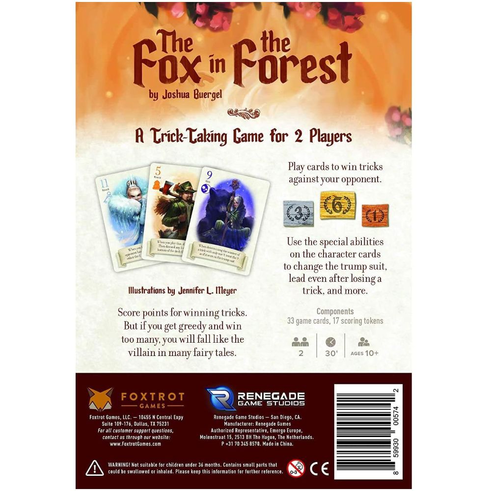 Alternative view of Fox in the Forest Trick-Taking Card Game by Renegade Game Studios