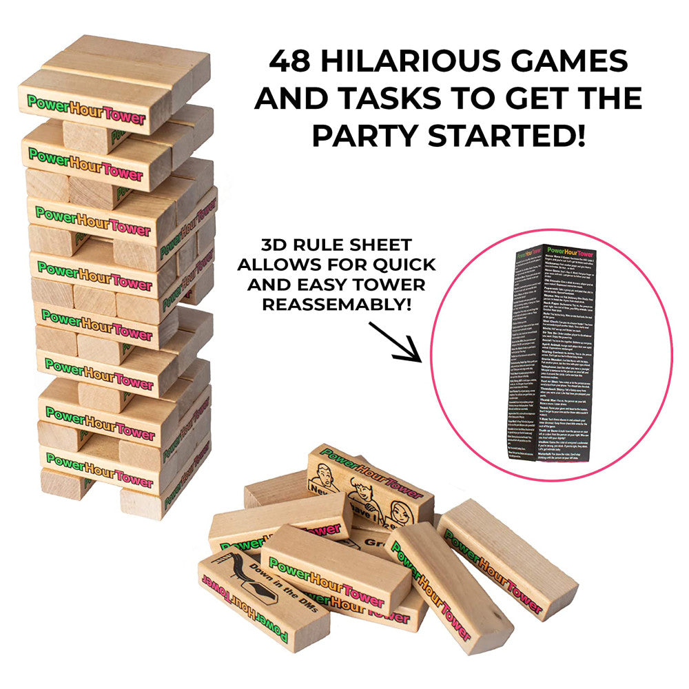 Alternative view of Power Hour Tower: Ultimate Party Game