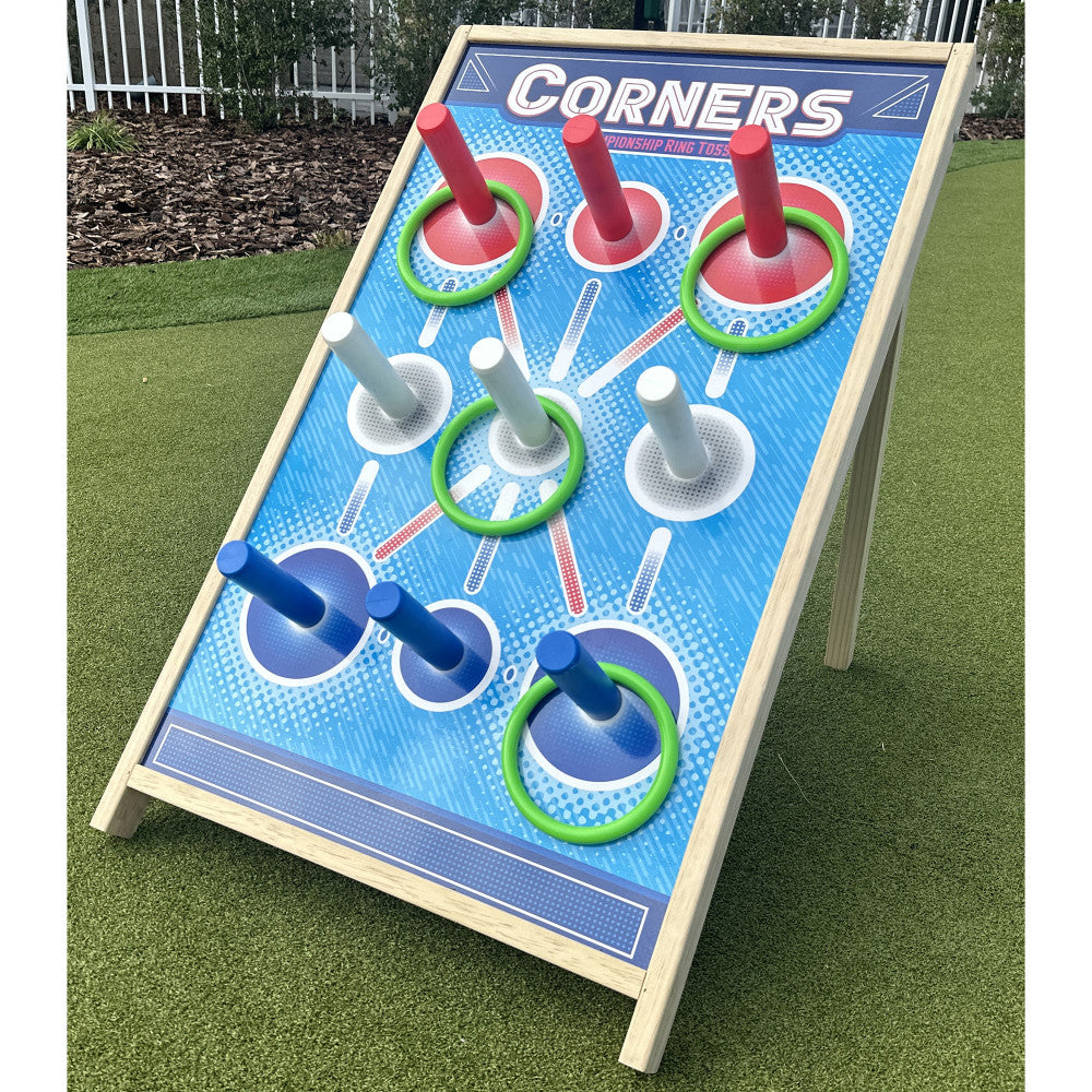 Corners Championship 4pc Green Ring Toss Set - Outdoor & Indoor Fun - Image 3