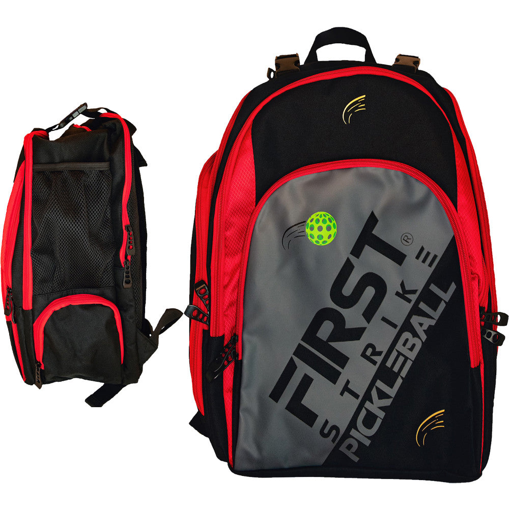 Alternative view of First Strike Pickleball Deluxe Carry-All Bag - Vibrant Red