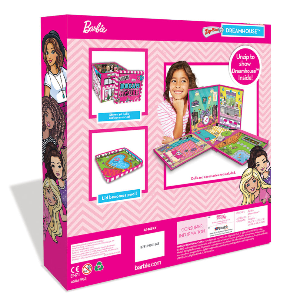 Tara Toy Barbie ZipBin Dreamhouse Playset and Storage Box - Image 3