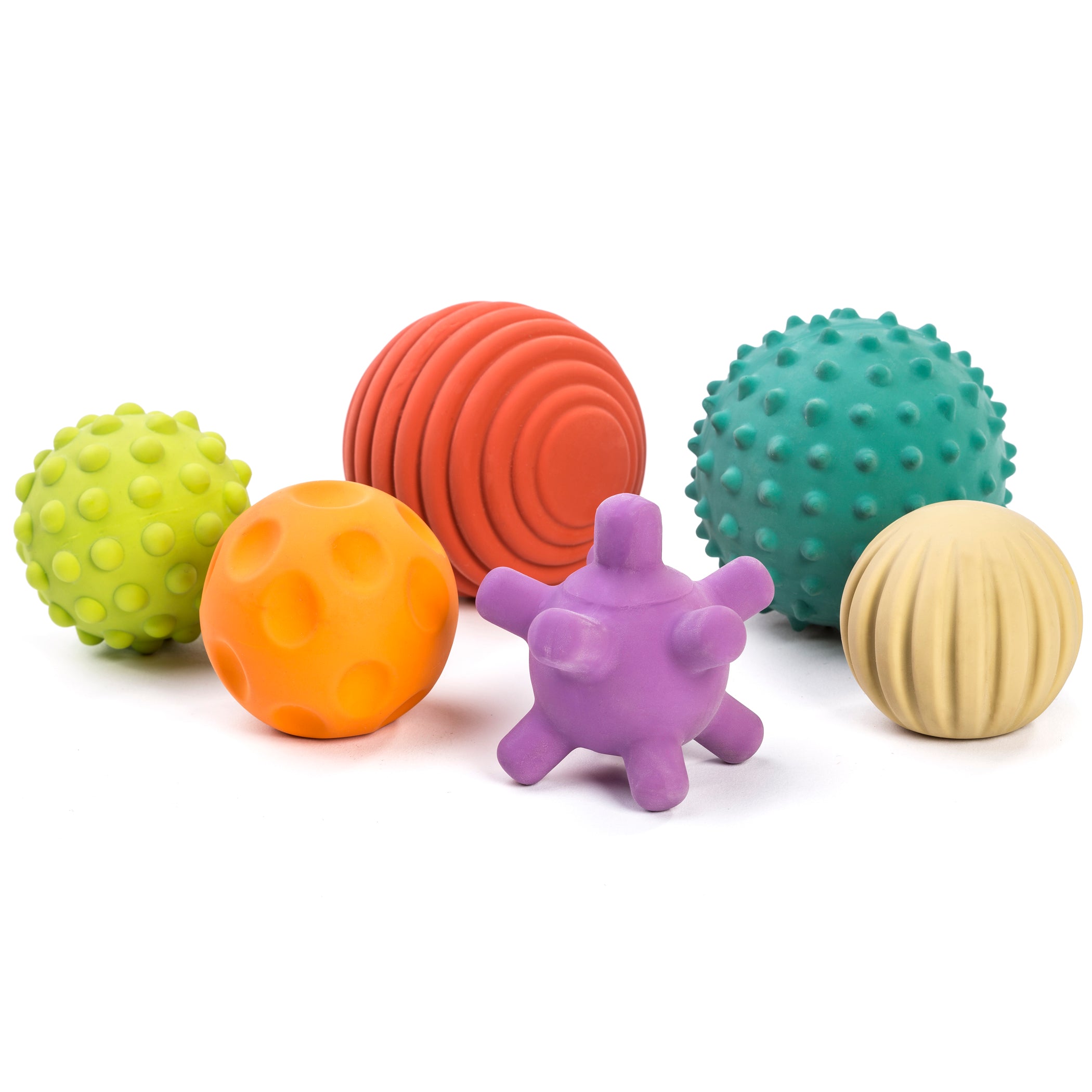Alternative view of Miniland Educational Sensory Balls - Set of 6 - Multicolor Textured
