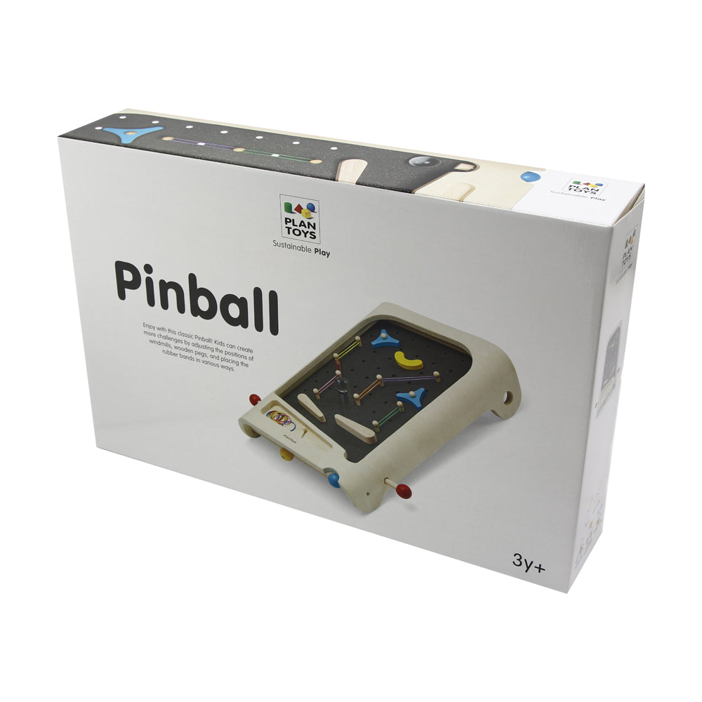 Alternative view of Plan Toys Classic Wooden Pinball Game Board