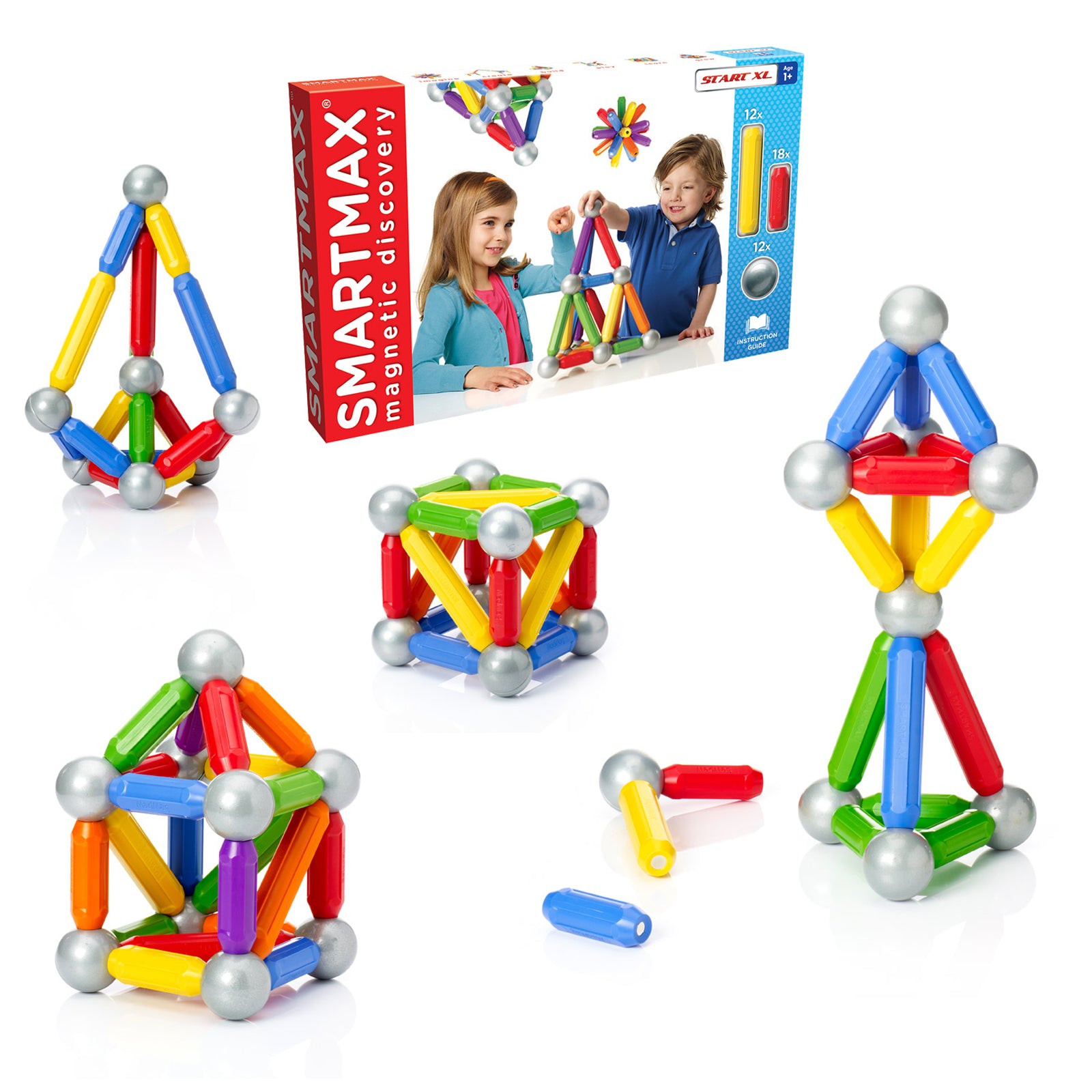 Alternative view of SmartMax 42-Piece Magnetic Discovery Set - Educational Construction Toy