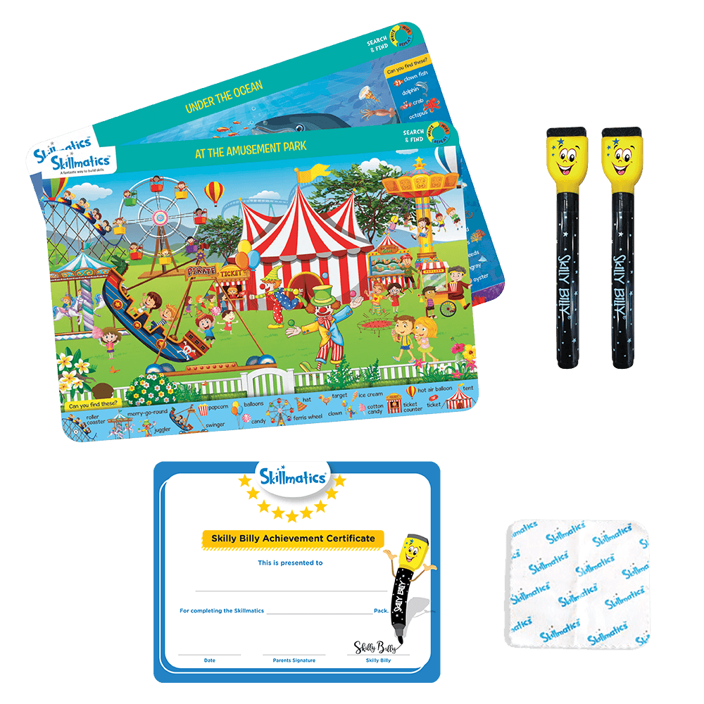 Alternative view of Search & Find Reusable Activity Mats - Educational Learning Toy