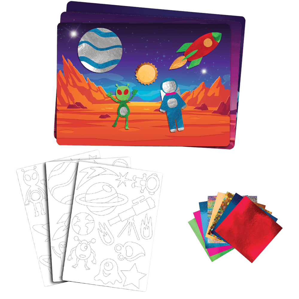 Alternative view of Foil Fun Space Explorer Foil Art Craft Kit