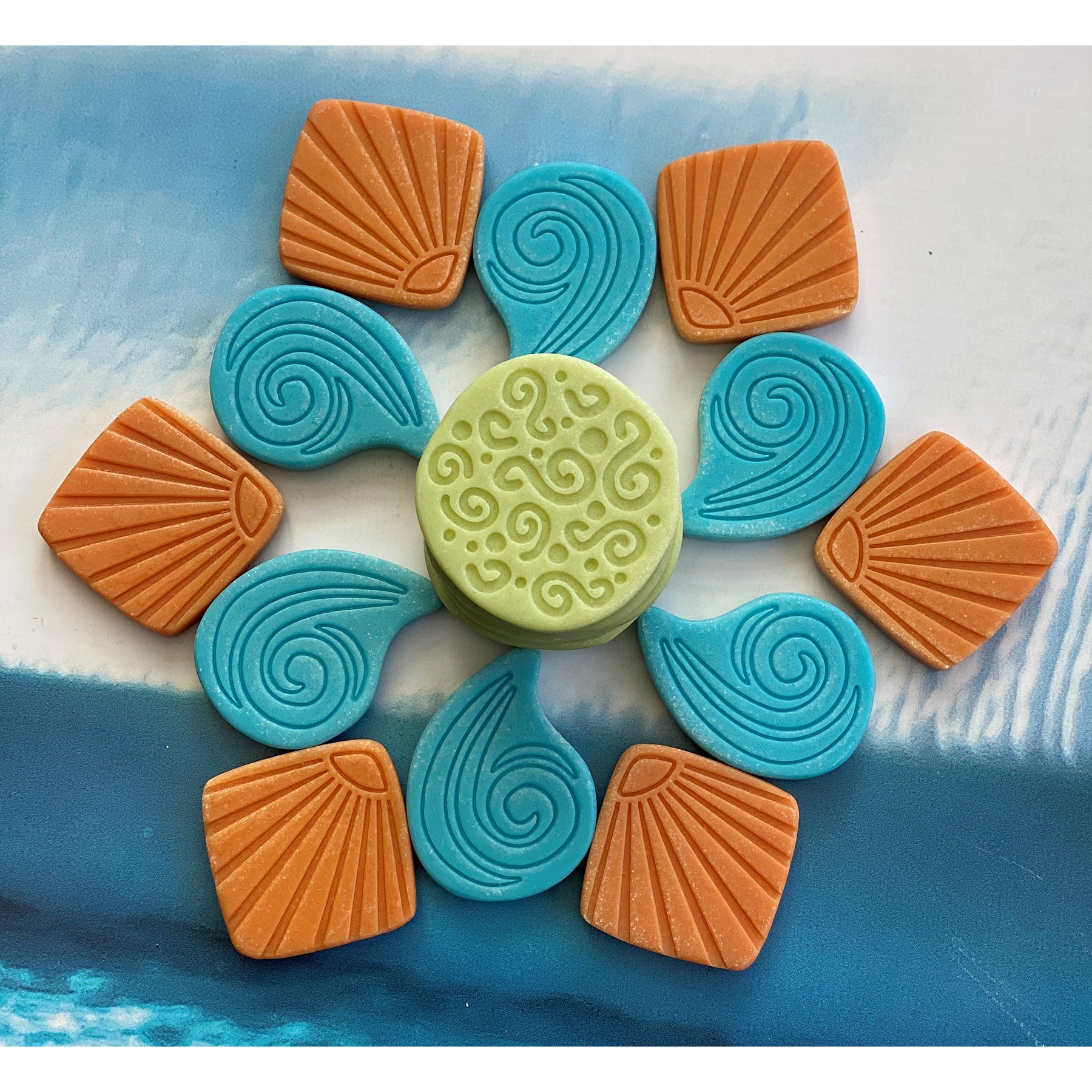 Yellow Door - Ocean Play Scenery Stones - Set Of 18 - Image 3