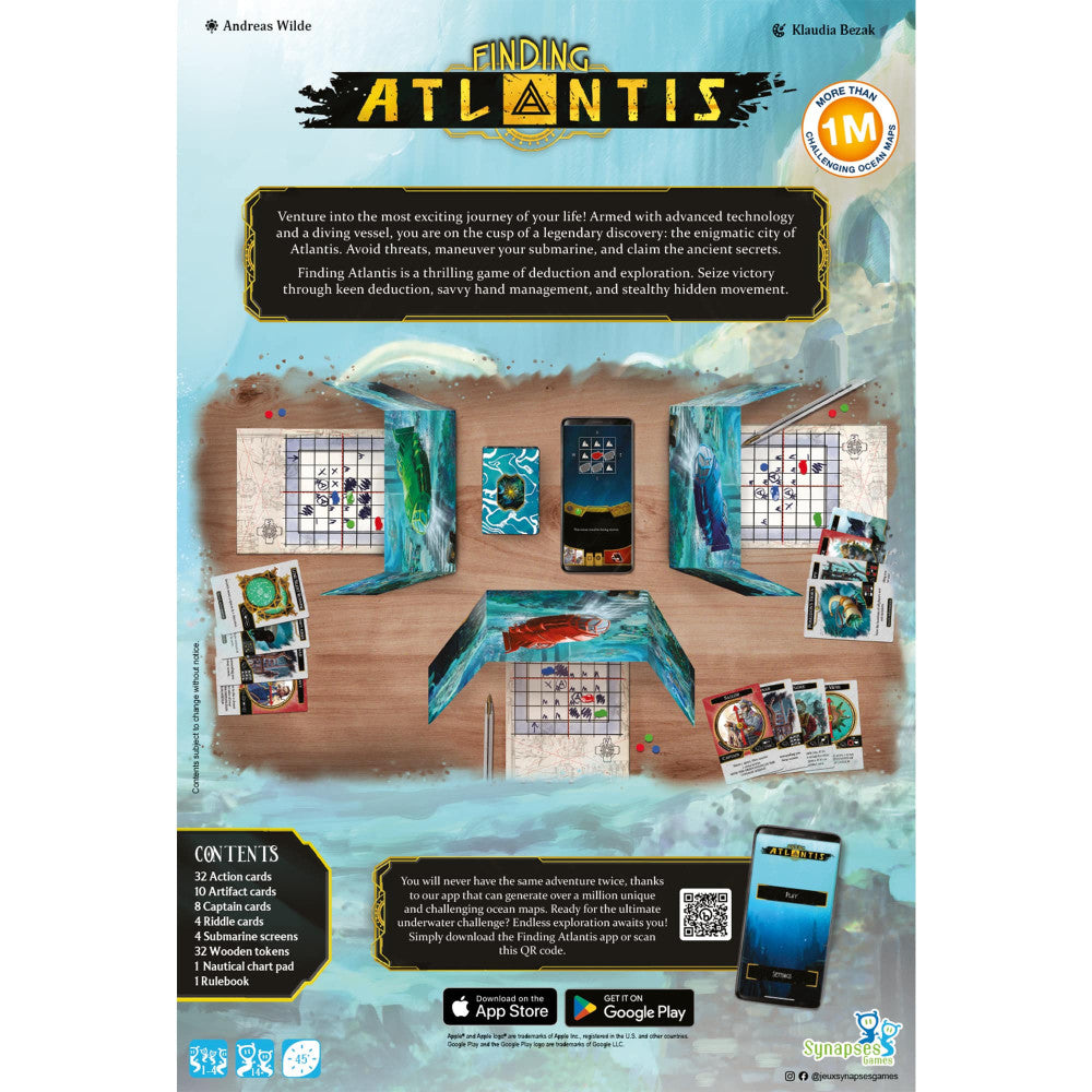 Synapses Games: Finding Atlantis - Ultimate Exploration & Deduction Game for Ages 14+ - Image 2