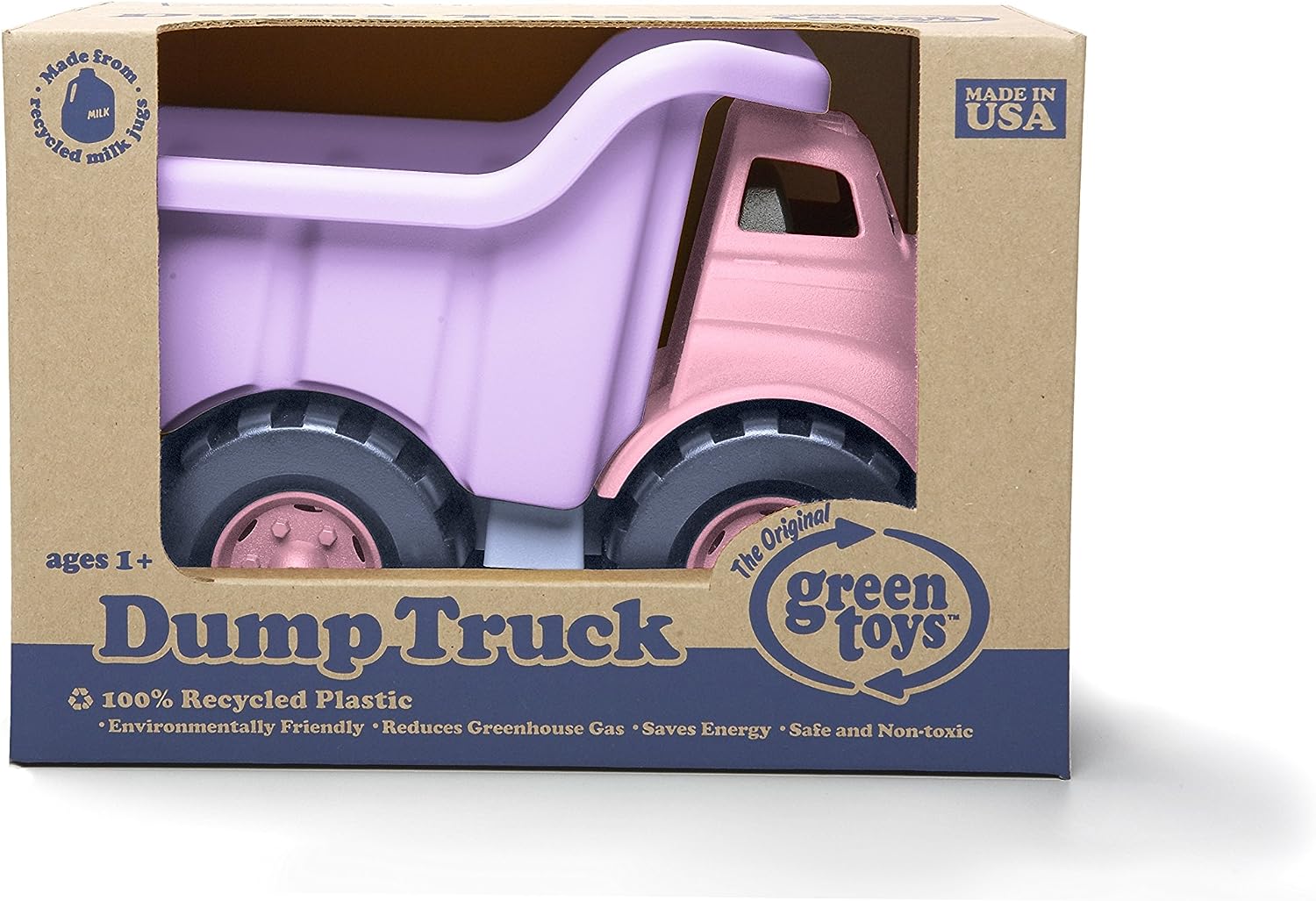 Alternative view of Green Toys Eco-Friendly Pink Dump Truck for Toddlers, Made from Recycled Plastic