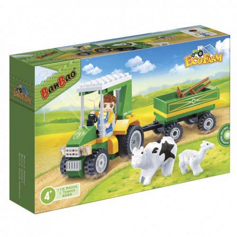 BanBao 115 Piece Tractor and Tools Building Set - Farm Fun