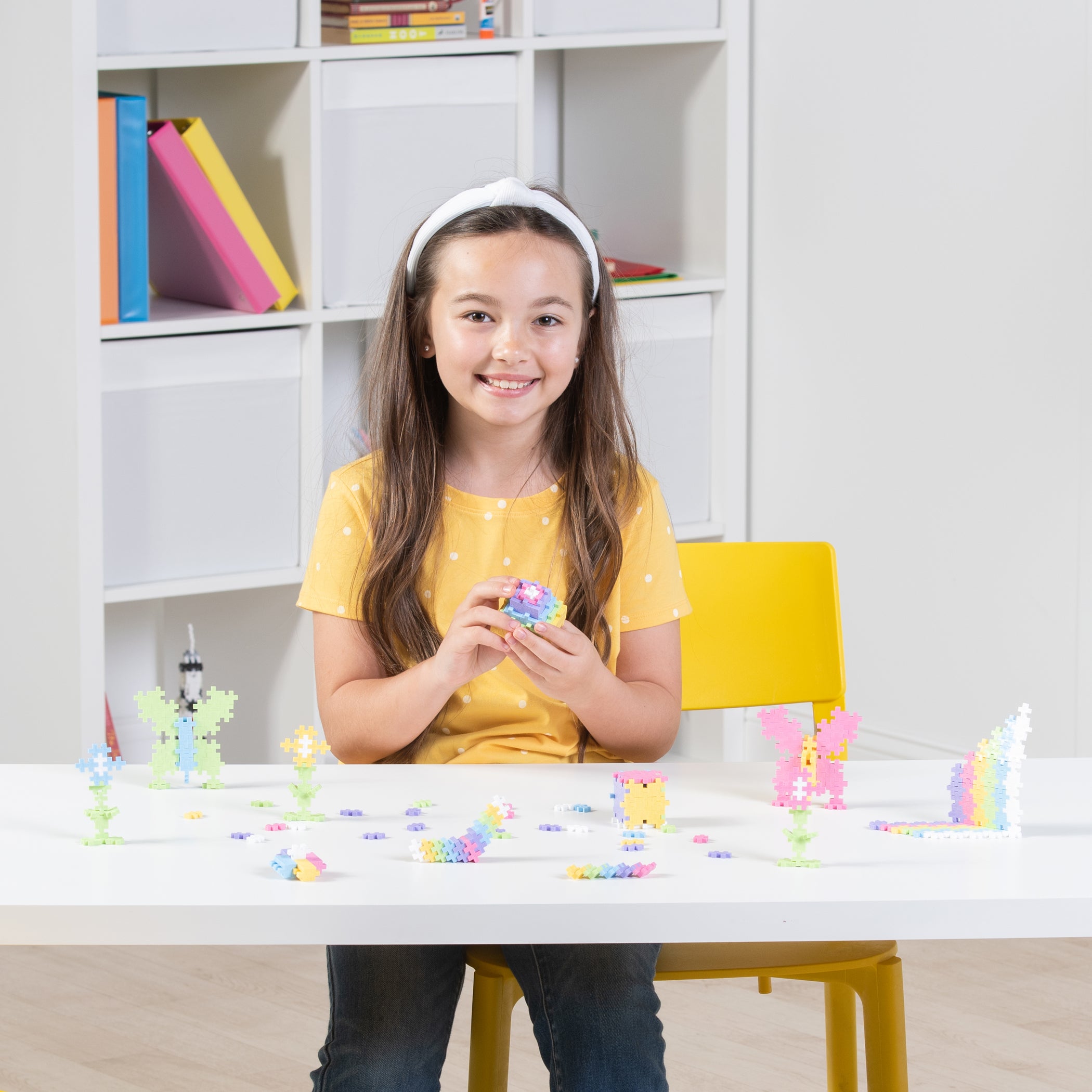Alternative view of Plus-Plus Pastel 240-Piece Building Set - Creative Open-Ended Play Tube