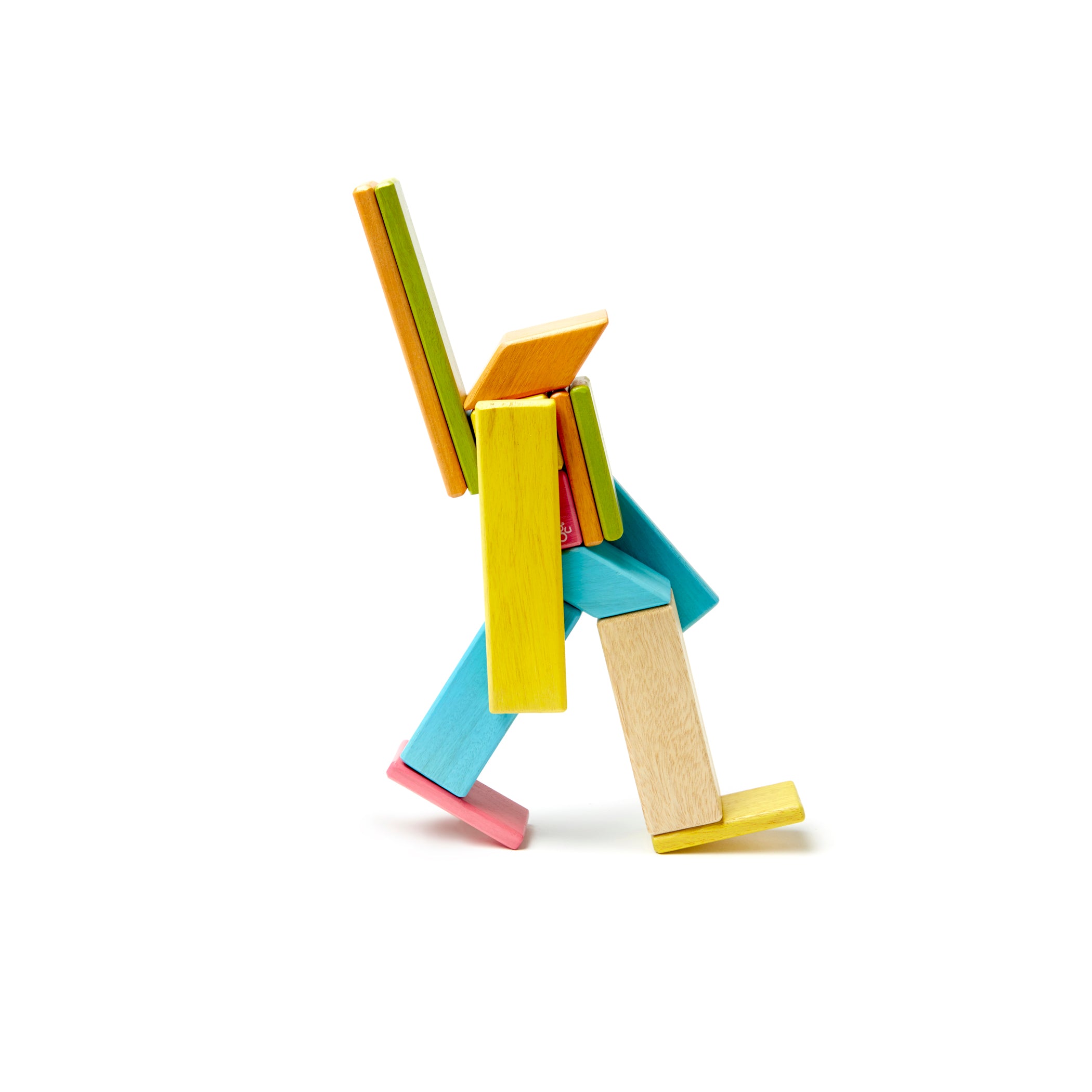 Tegu Magnetic Wooden Blocks, 14-Piece Set, Tints - Image 3