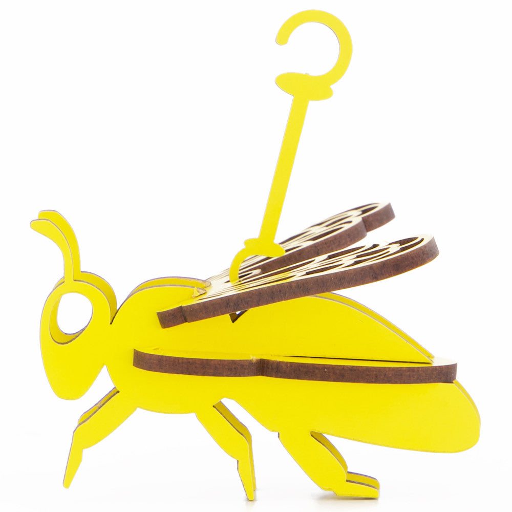 Alternative view of Little & Wood: Honey Bee Yellow 3D Wooden Puzzle Kit