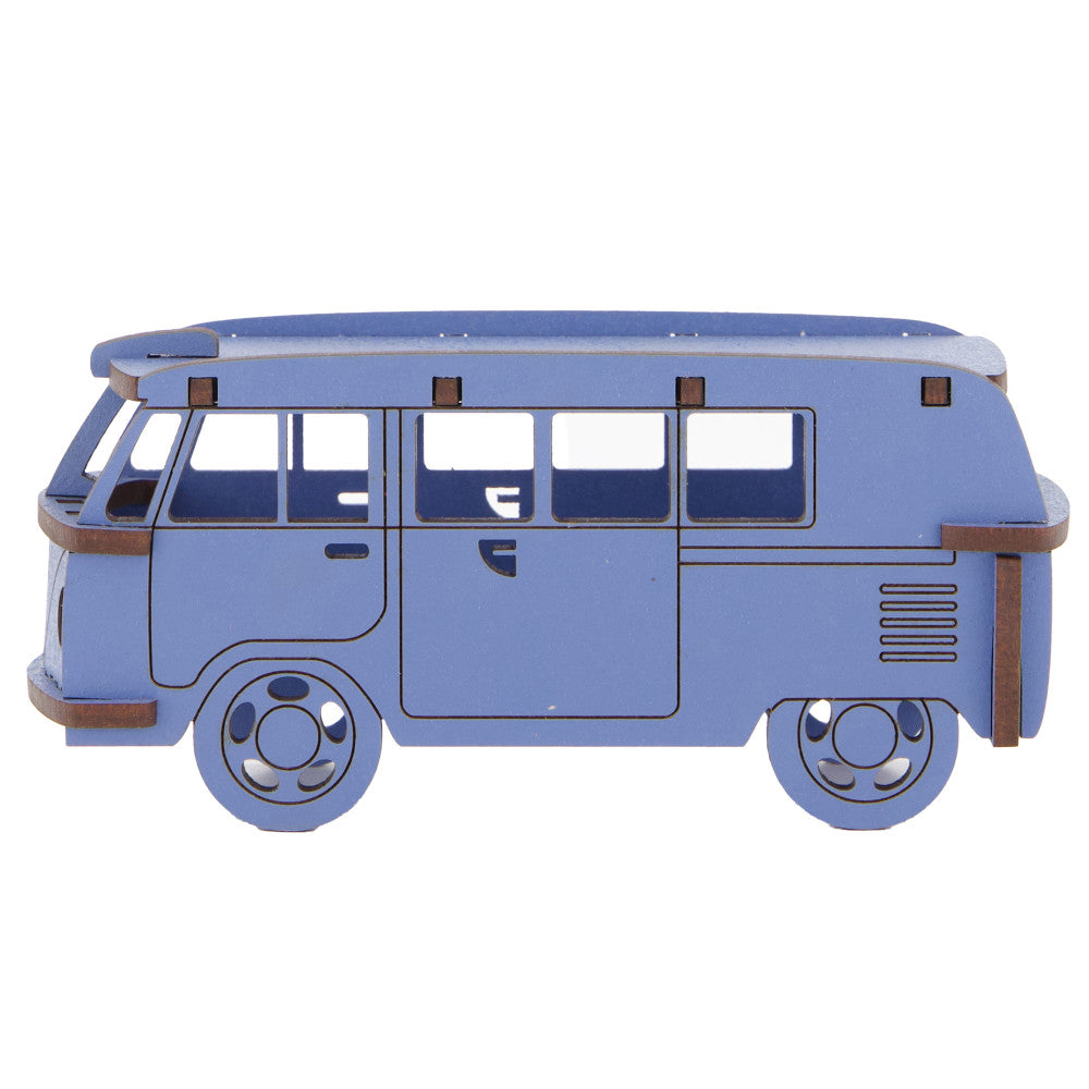 Alternative view of Little & Wood: Woodlet Camper Van Puzzle - Medium Blue 3D Model