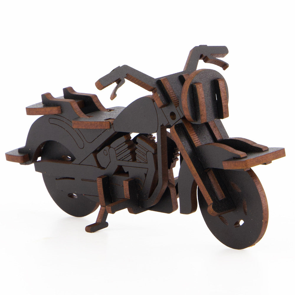 Little & Wood: Cruiser - Medium 3D Wooden Bike Puzzle Kit, Black