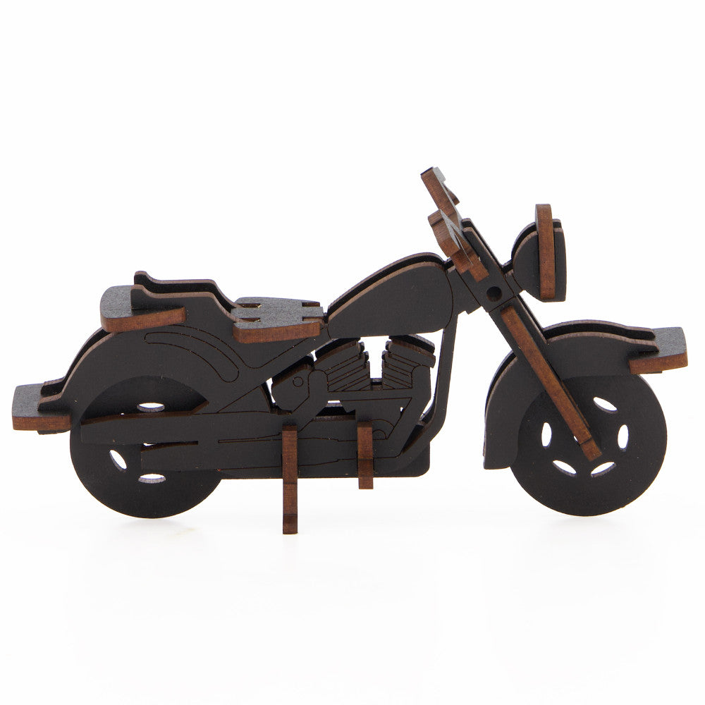 Alternative view of Little & Wood: Cruiser - Medium 3D Wooden Bike Puzzle Kit, Black