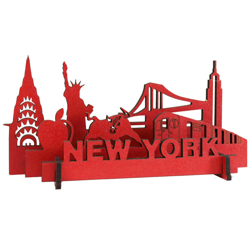 Little & Wood: Woodlet 3D New York City Wooden Model Kit, Medium
