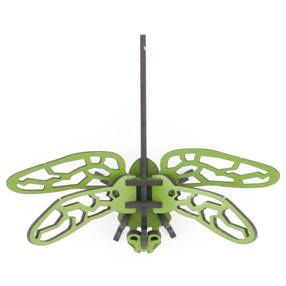 Alternative view of Little & Wood: Dragonfly Woodlet Kit - 3D Puzzle, Green