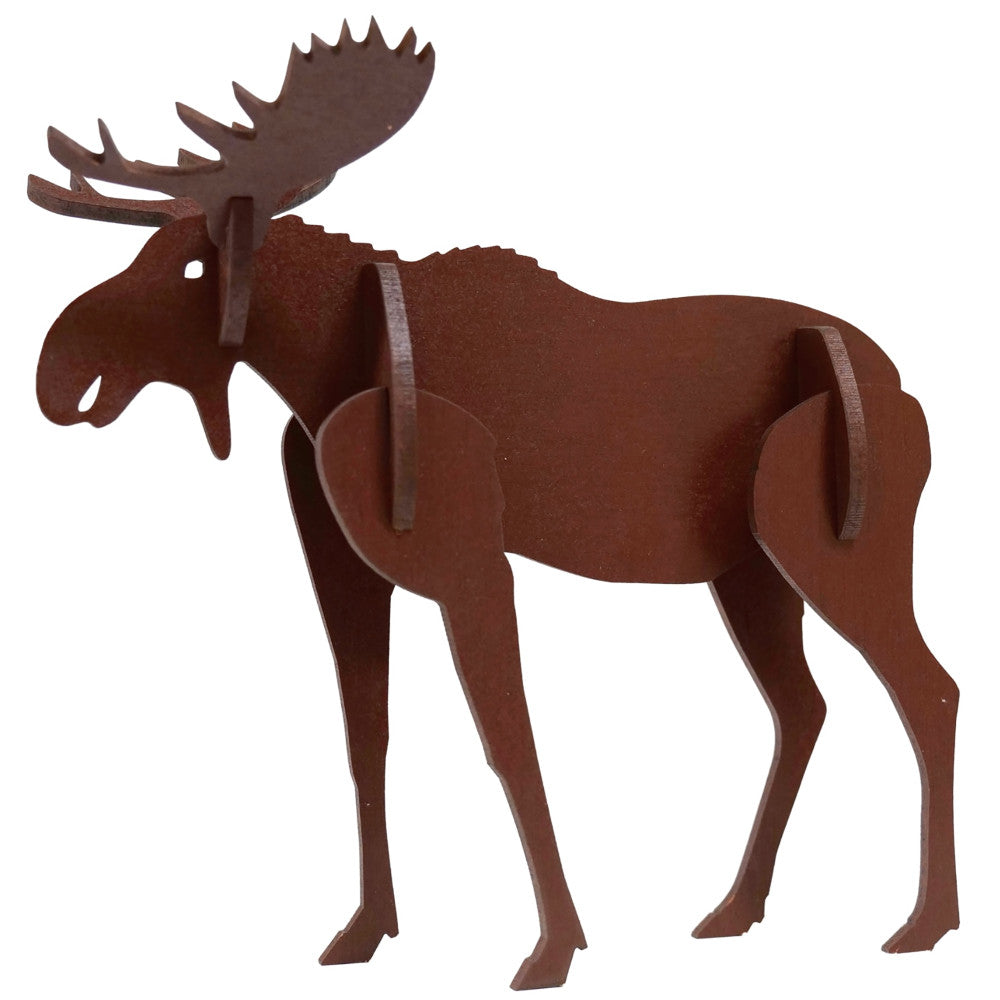 Little & Wood: Medium Moose 3D Wooden Puzzle Kit