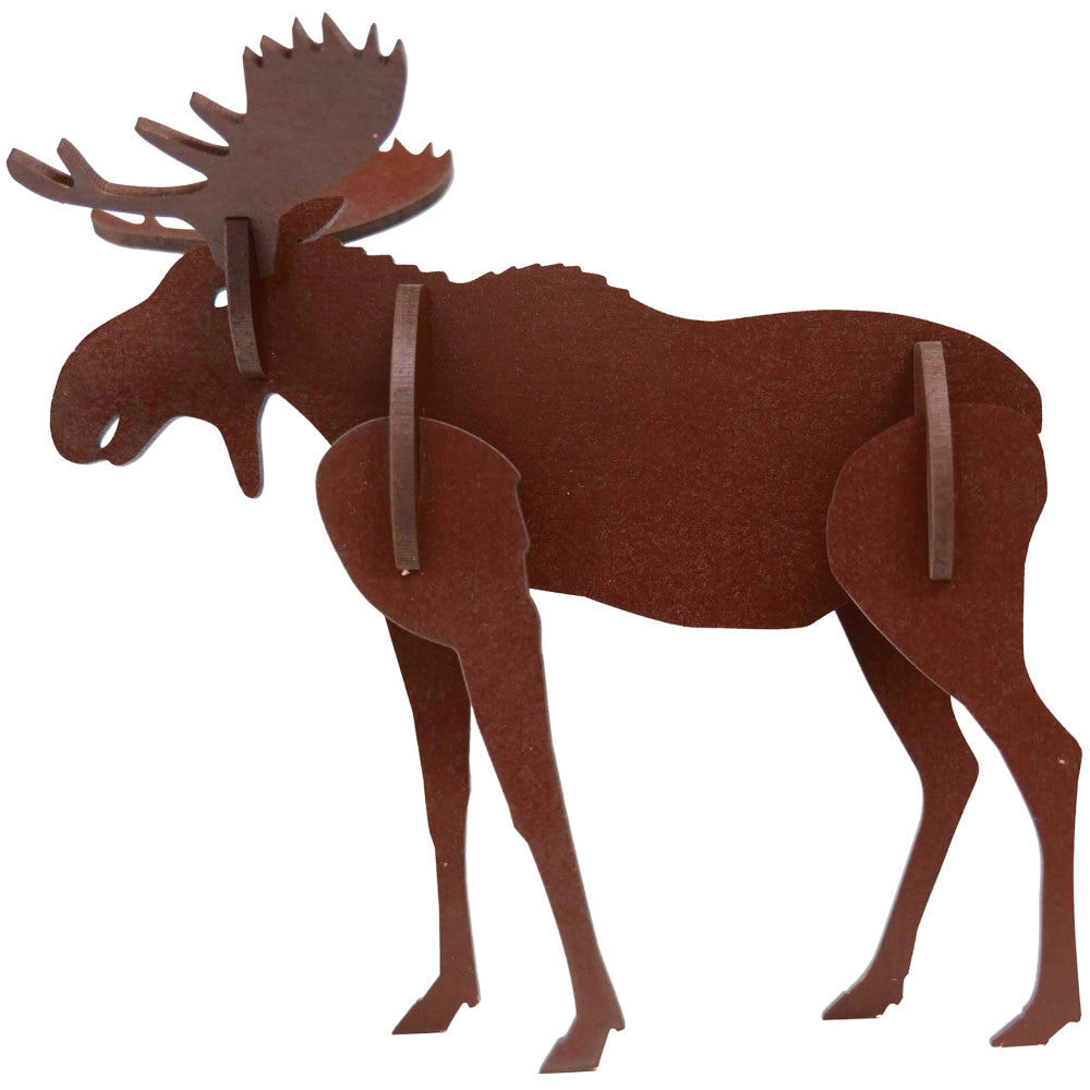 Alternative view of Little & Wood: Medium Moose 3D Wooden Puzzle Kit