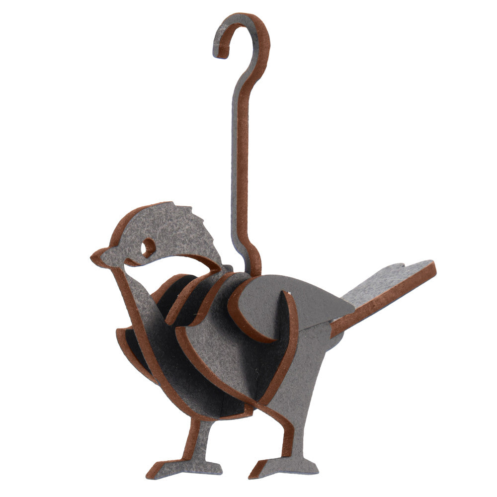 Little & Wood Chickadee 3D Wooden Puzzle Kit - Small Black Model
