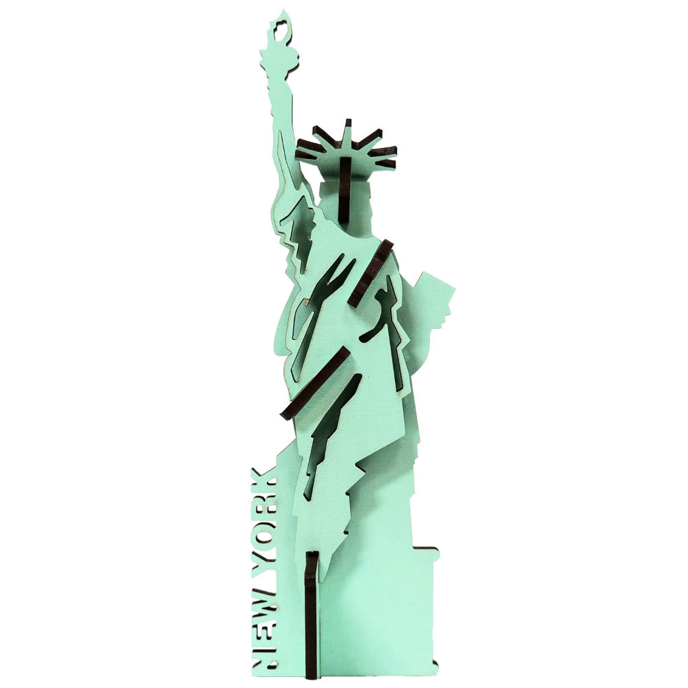 Alternative view of Little & Wood: Statue of Liberty - Medium 3D Wooden Kit-Set