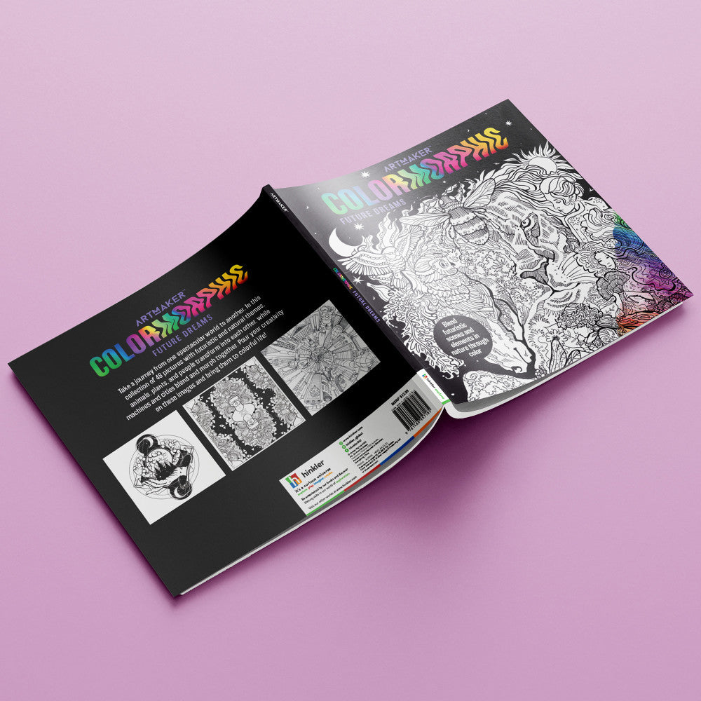 Alternative view of Art Maker Colormorphic Future Dreams Adult Coloring Book