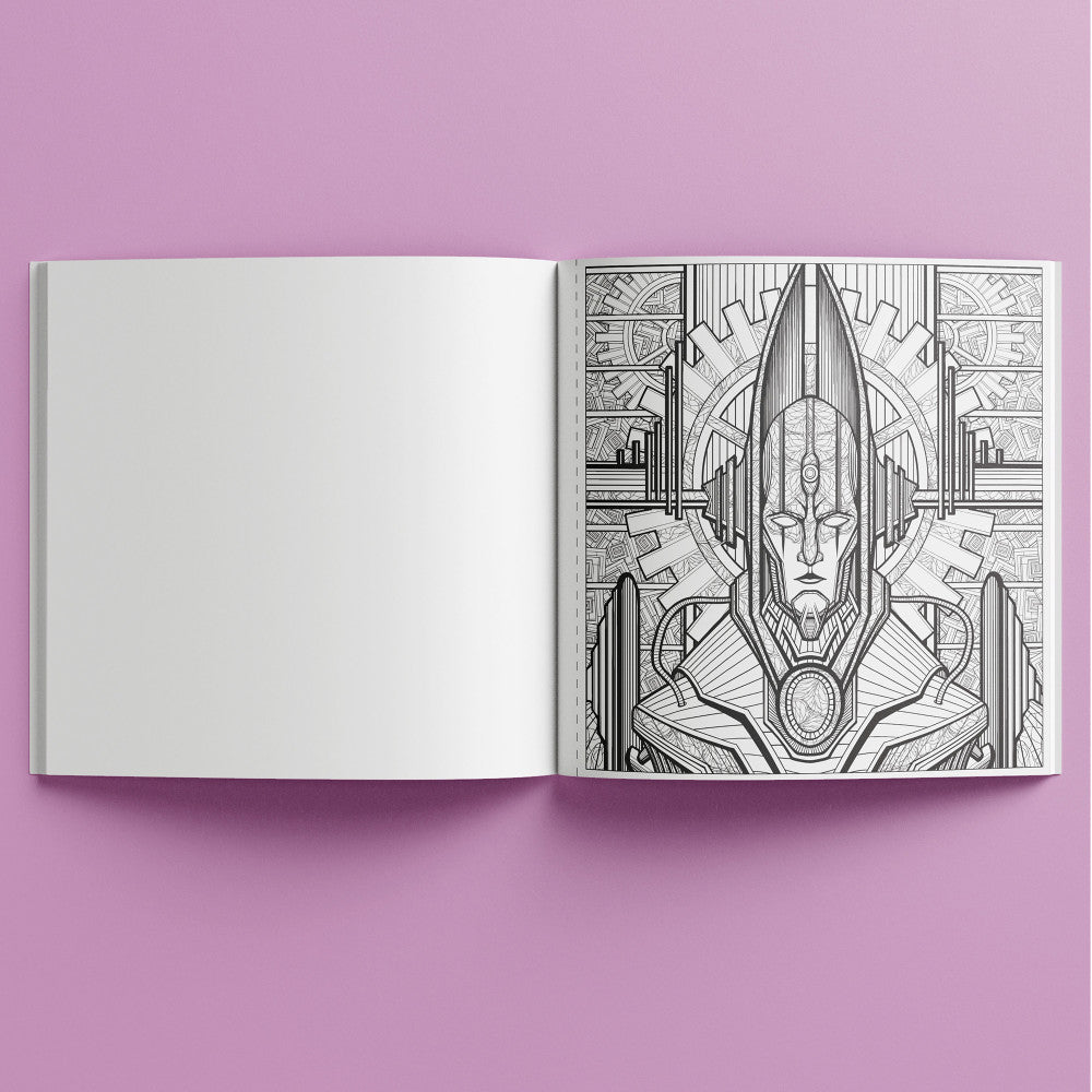 Art Maker Colormorphic Future Dreams Adult Coloring Book - Image 3