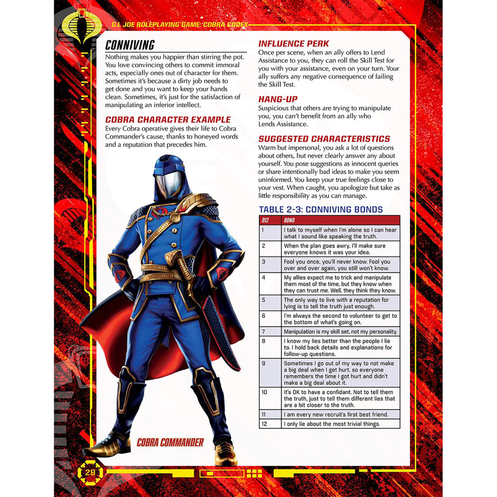 Renegade Games Studios G.I. JOE RPG Cobra Codex Sourcebook - Image 3