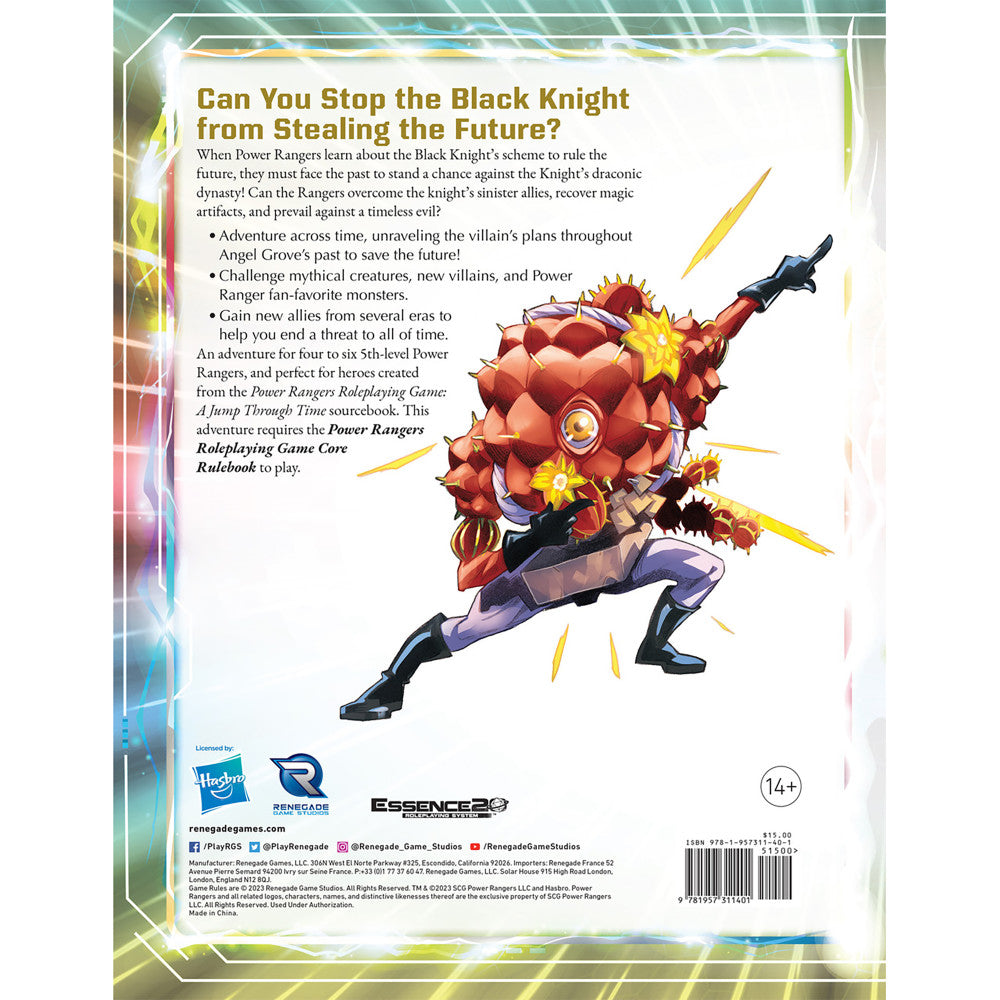 Alternative view of Renegade Games: Power Rangers RPG - A Time of Knight Adventure