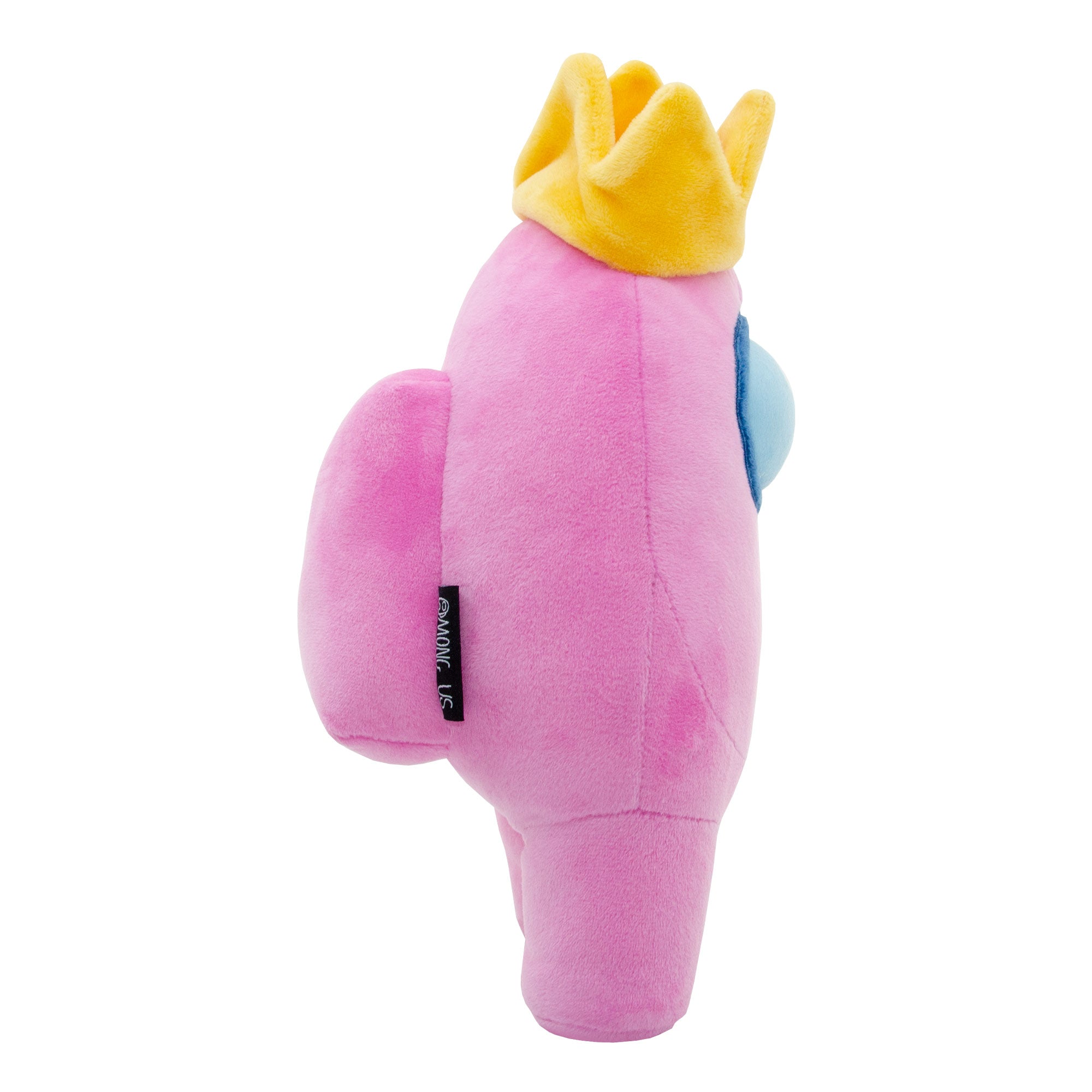 Alternative view of Among Us Official 12 inch Pink Crewmate Plush with Crown