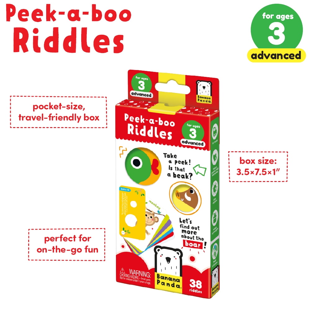 Alternative view of Banana Panda Peek Boo Riddles Advanced Set - Multicolor Riddle Cards for Kids Age 3+
