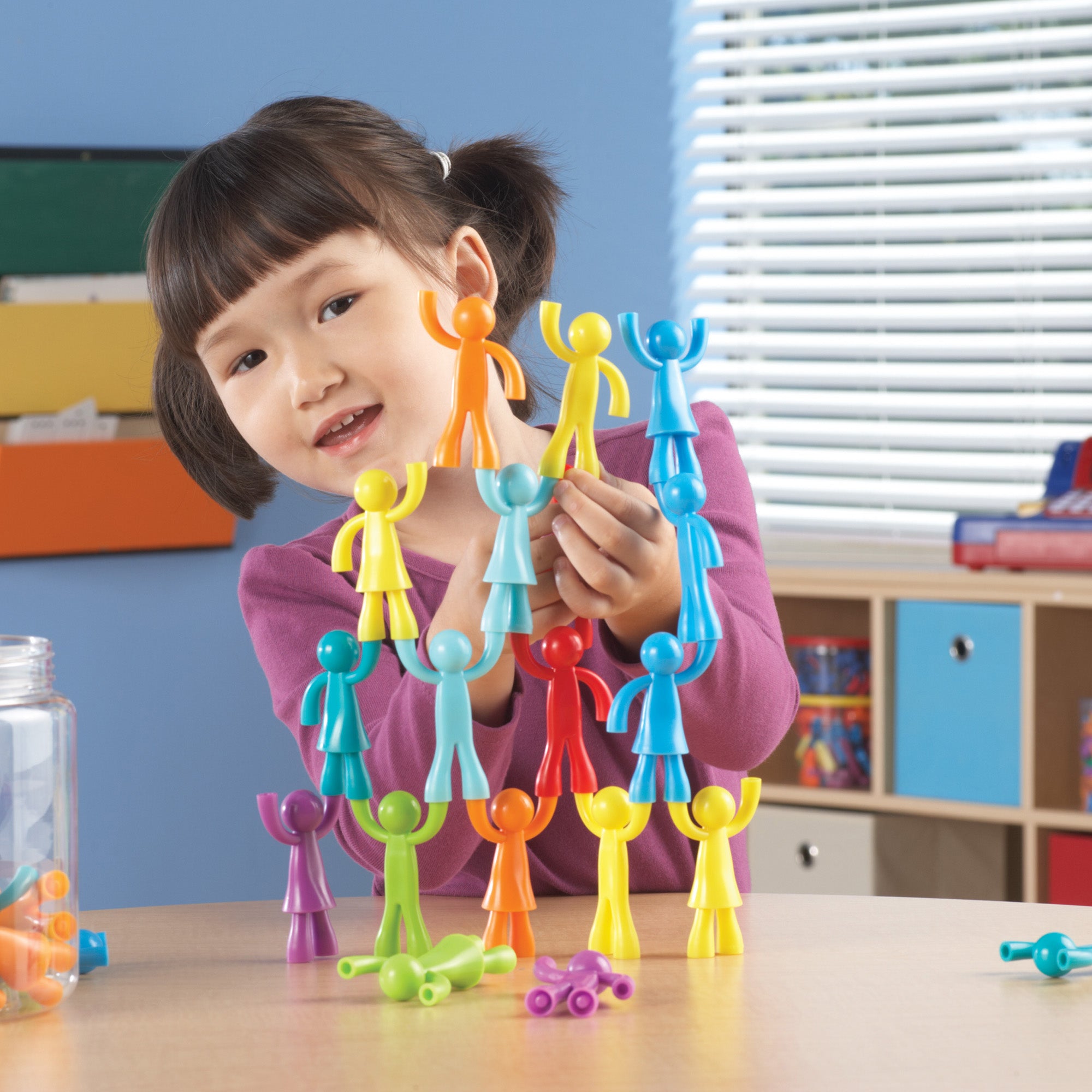 Learning Resources All About Me Buddy Builders - Colorful Stacking Figures - Set of 32 - Image 5