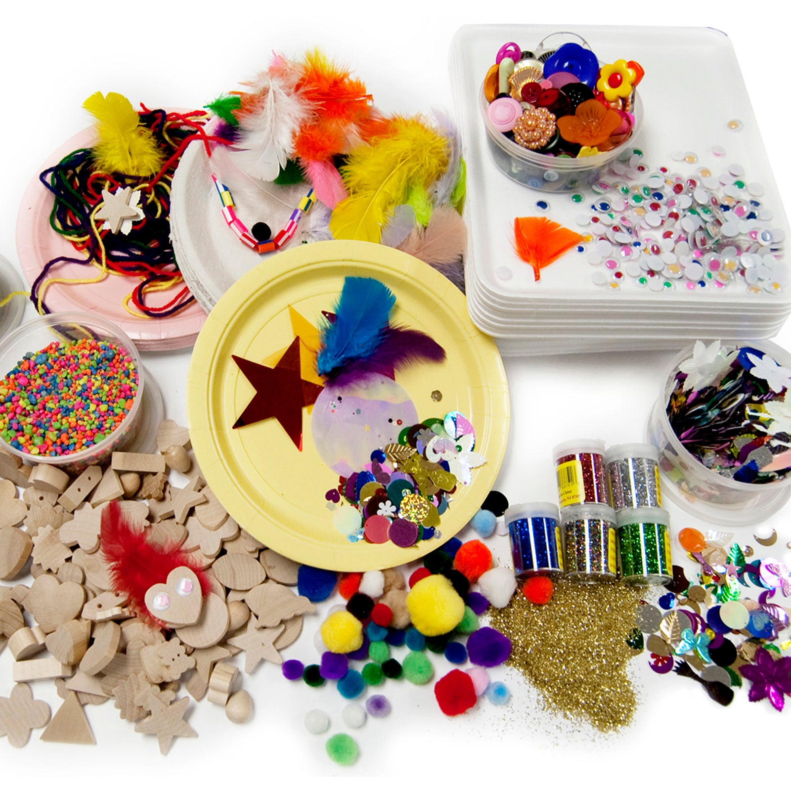 Alternative view of Hygloss Creative Collage Treasure Craft Box - Assorted Arts & Crafts Kit