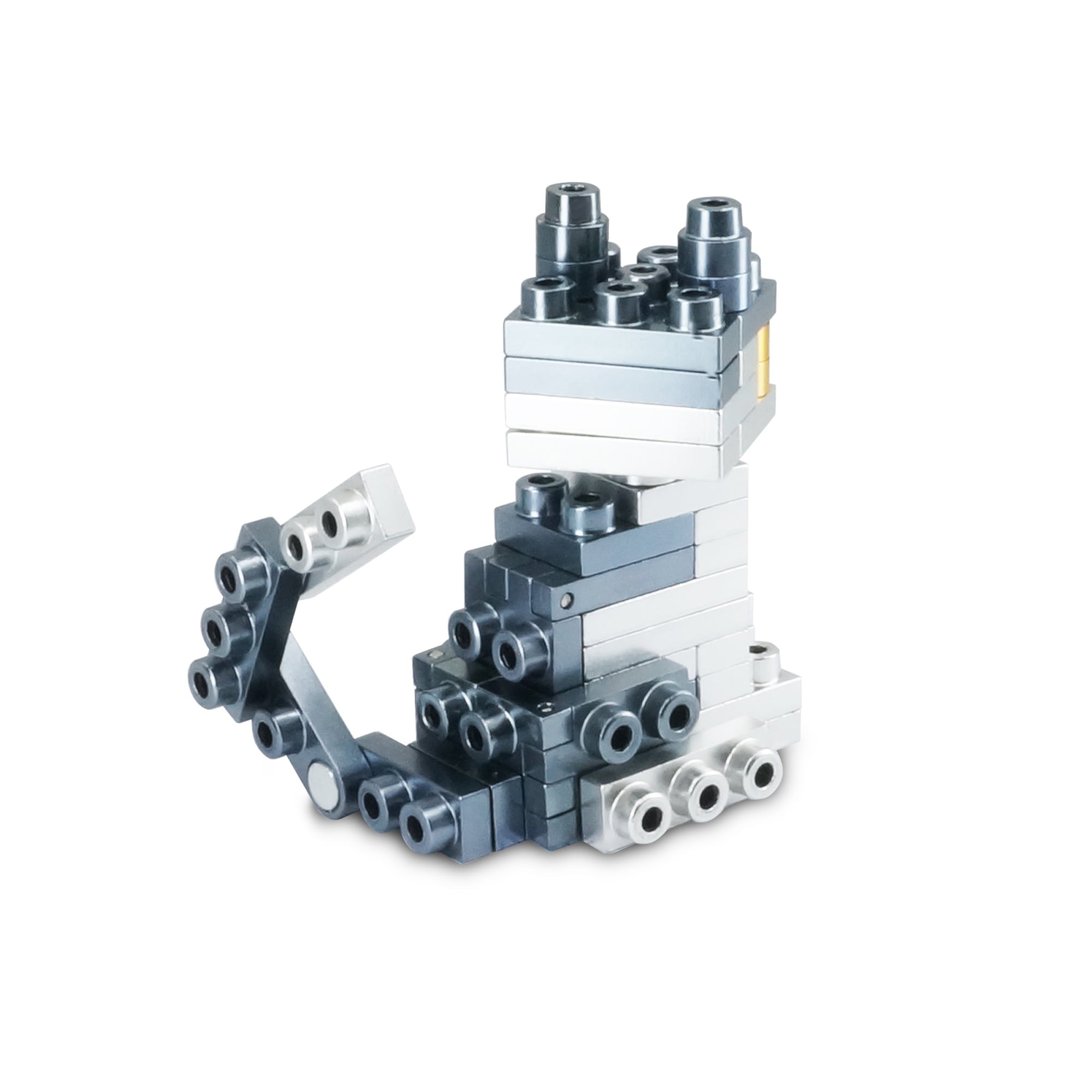 Metomics Pocket Pet Russian Blue Cat - Azure Blue & Charcoal Black