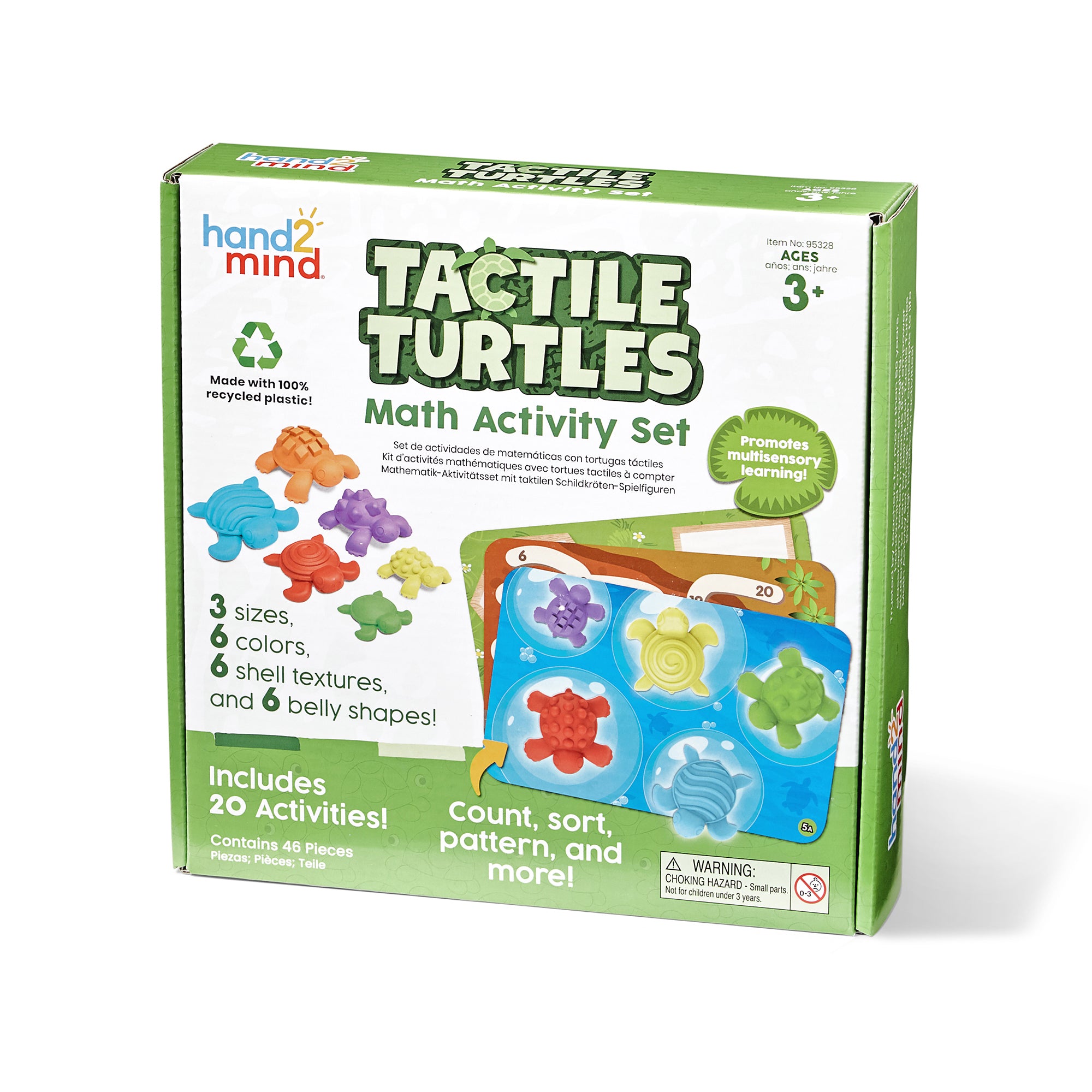 Alternative view of Hand2Mind Tactile Turtles - Educational Math Learning Toy Set