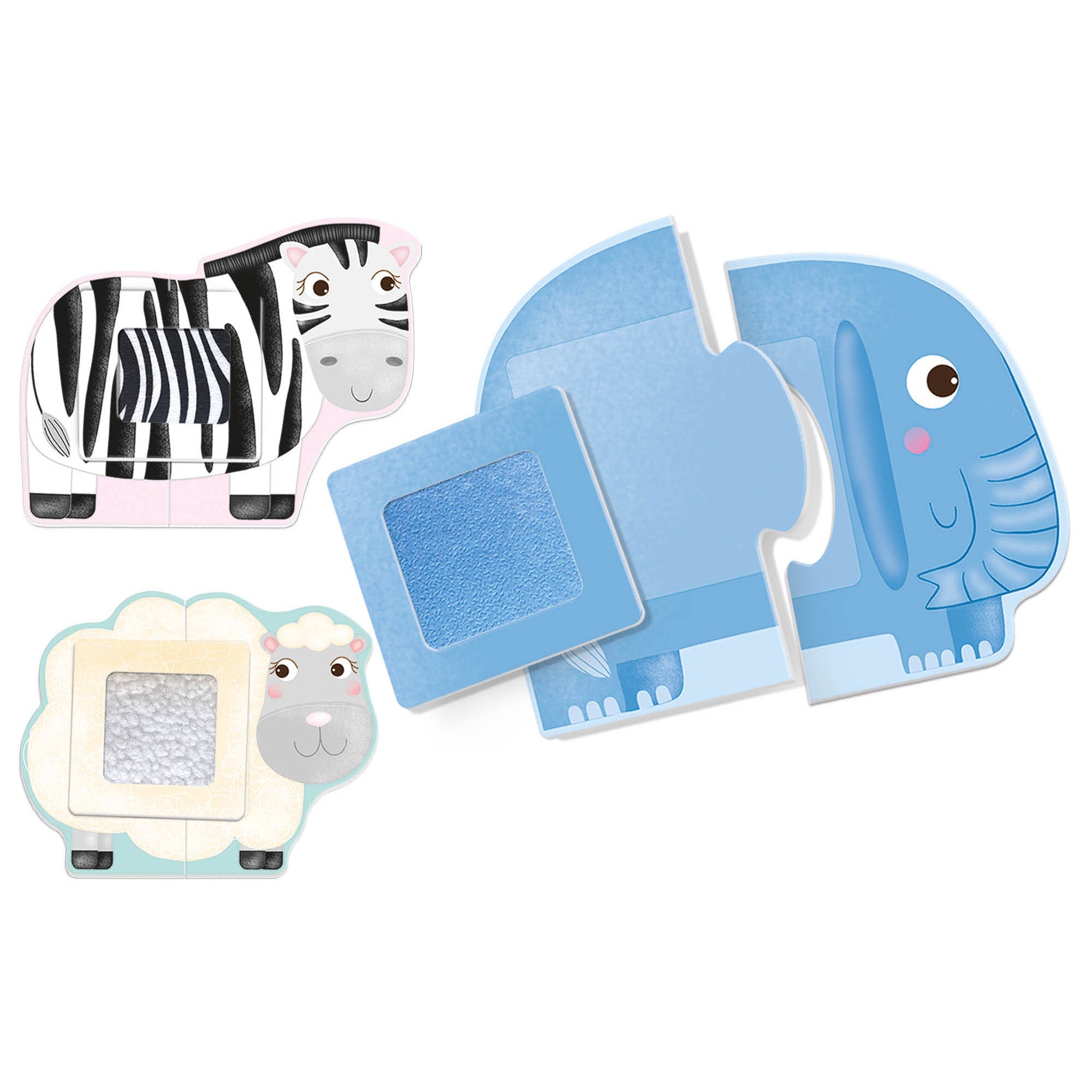 Alternative view of Headu Montessori Tactile Animals Puzzle - Sensory Exploration Toy