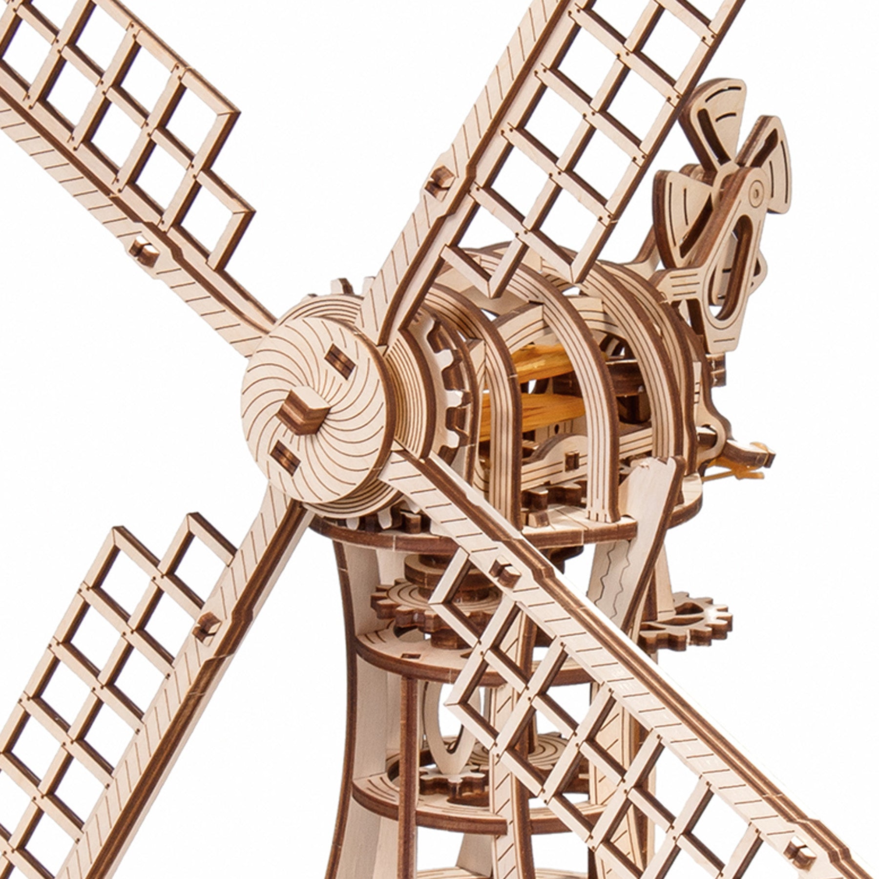 EWA Eco-Wood-Art Windmill 3D Wooden STEM Construction Kit - Mechanical Model - Image 3