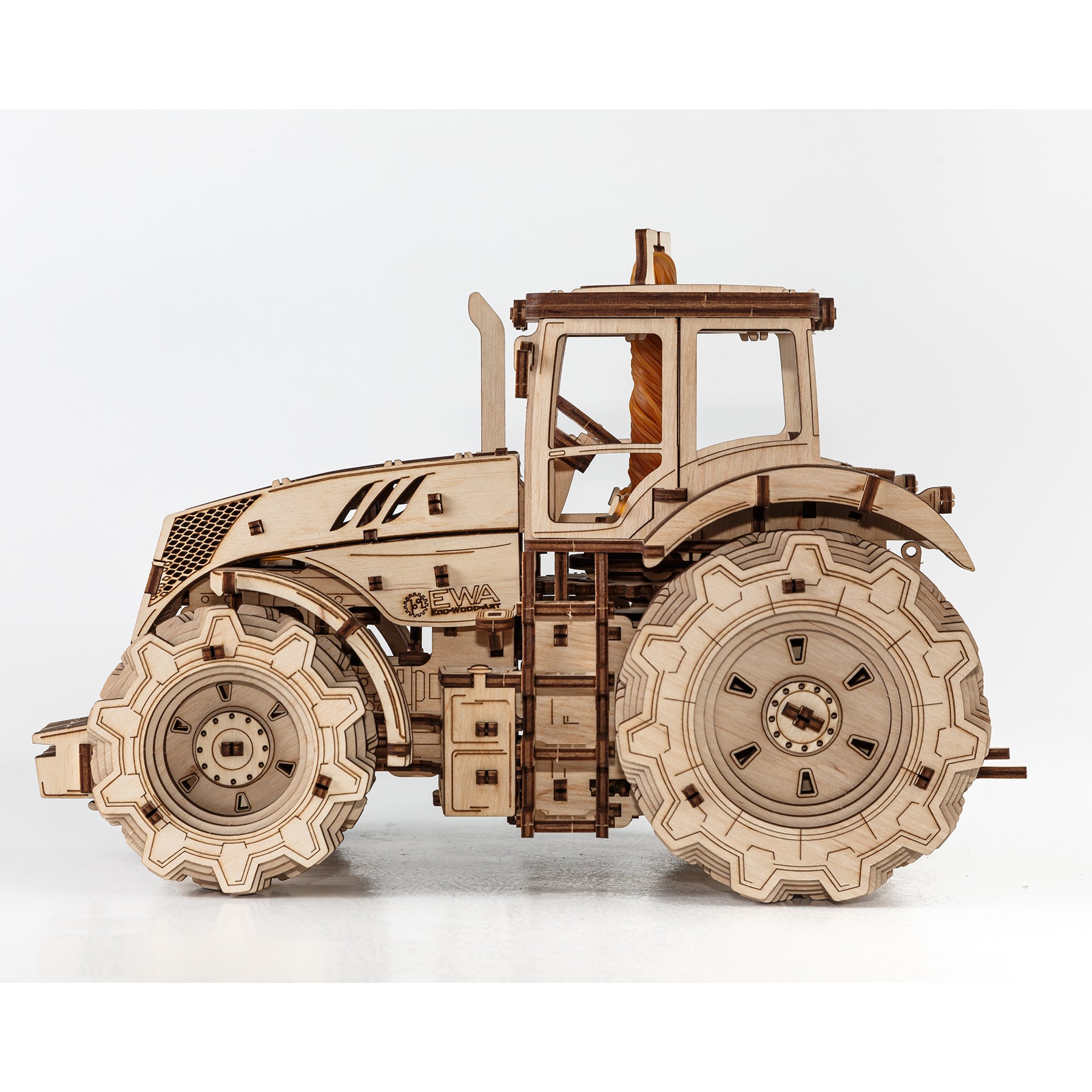 EWA Eco-Wood-Art Tractor - 3D Wooden STEM Puzzle Kit - Image 3