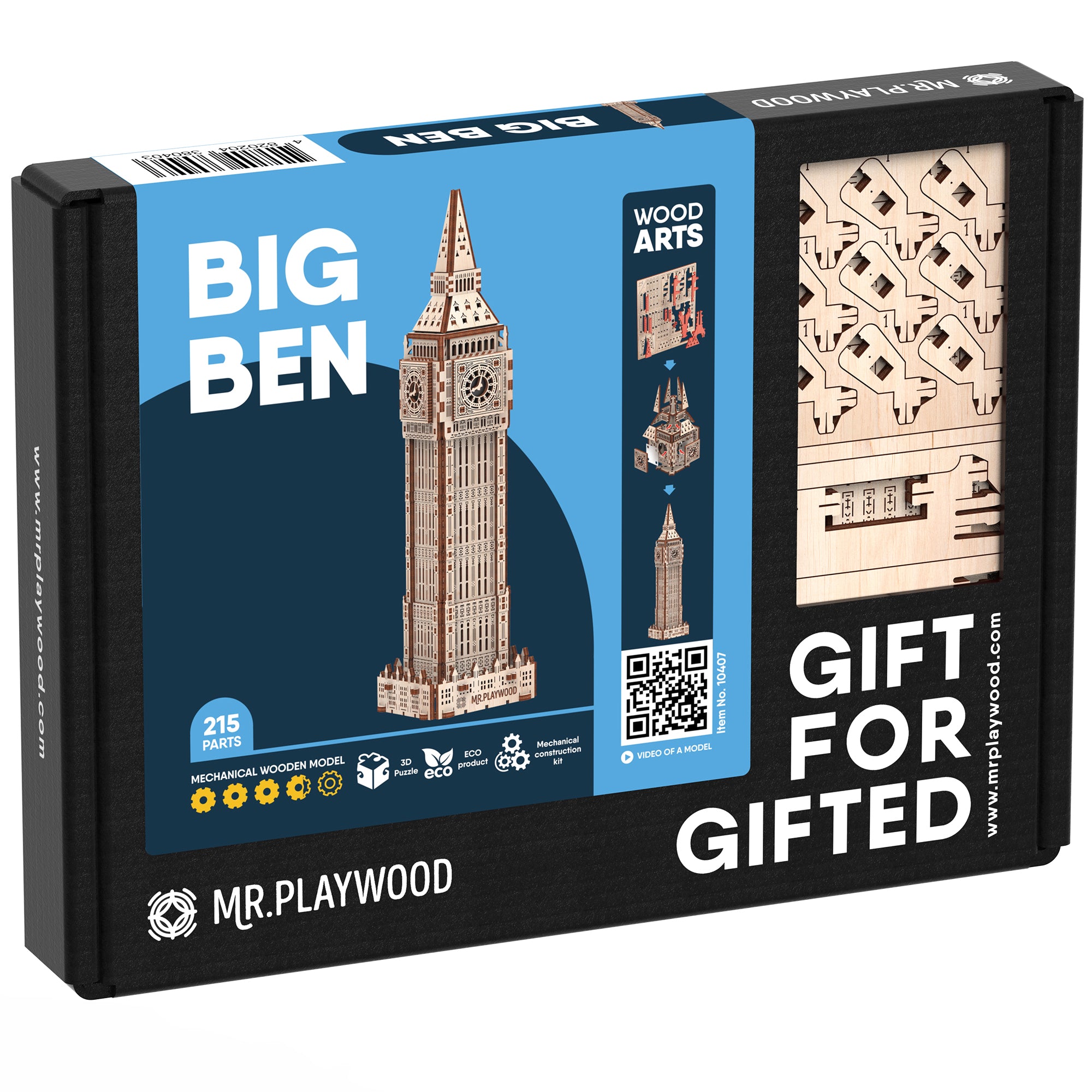 Alternative view of Mr.PLAYWOOD Big Ben 3D Wooden STEM Puzzle
