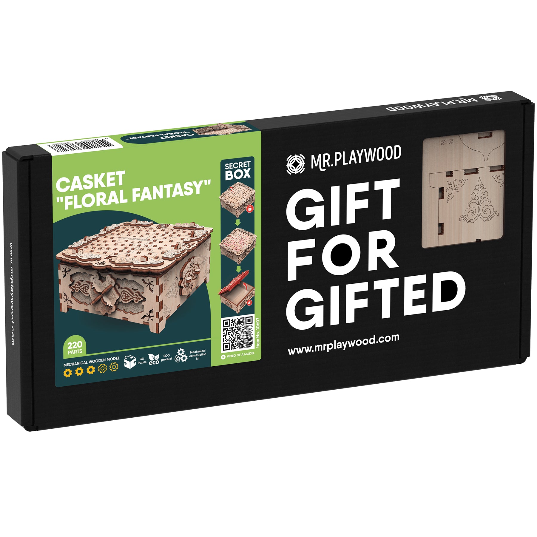 Mr.PLAYWOOD Secret Box Floral Fantasy 3D Wooden STEM Puzzle - Image 2