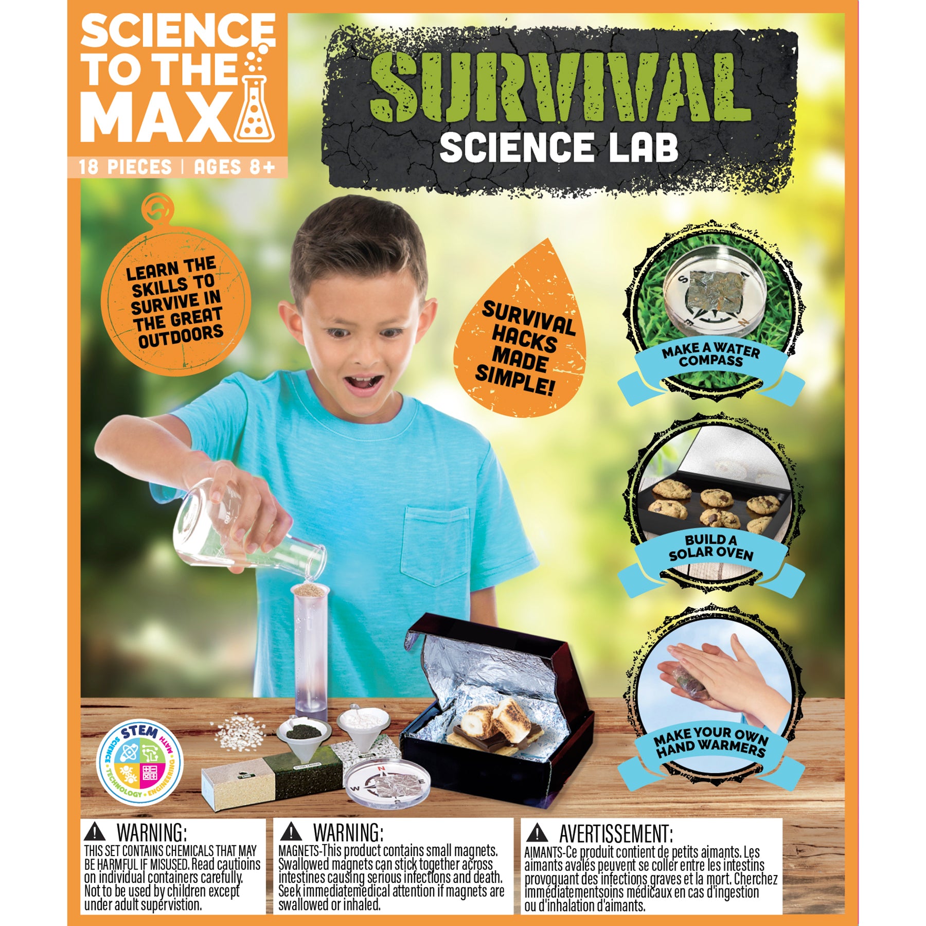 Alternative view of Science to the Max Survival Science Outdoor Exploration Kit