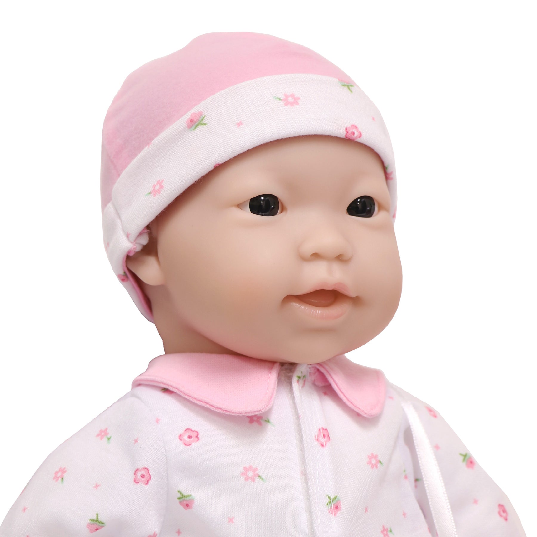 JC Toys La Baby Soft 16" Doll with Pink Sleeper and Pacifier - Image 4